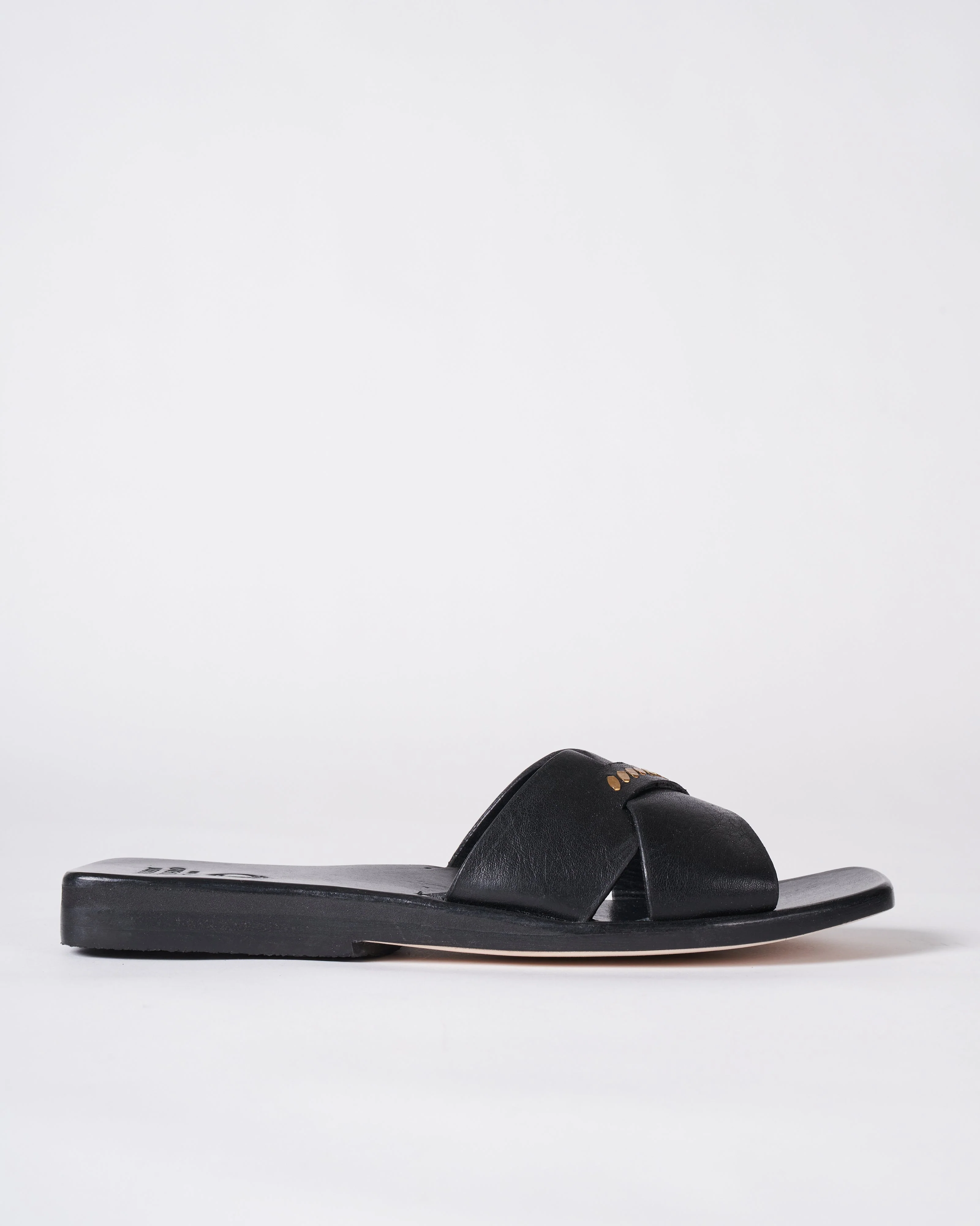 maya cross band sandal - black - Image 2