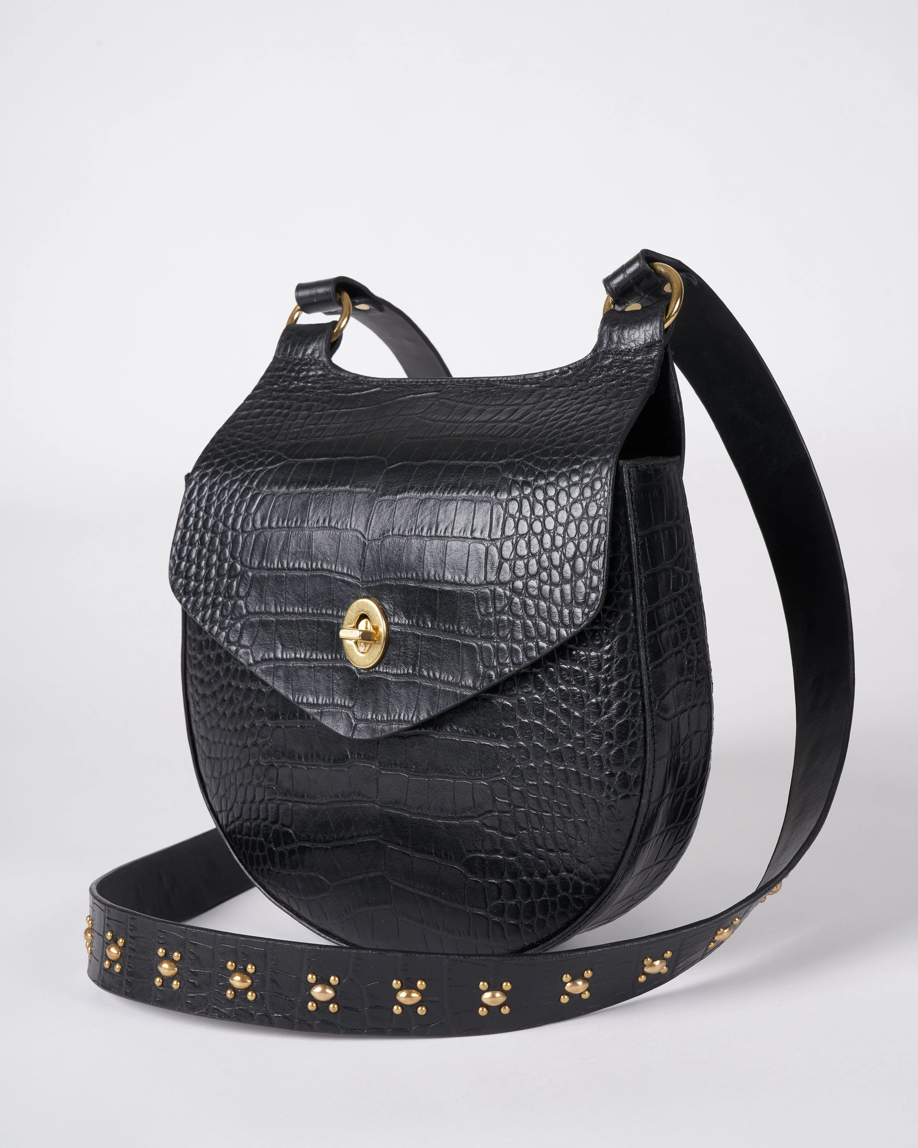 messenger bag - black croc - Image 2