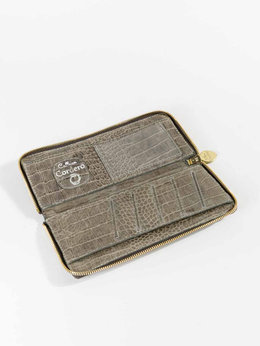 mila wallet - grey croc - Image 4