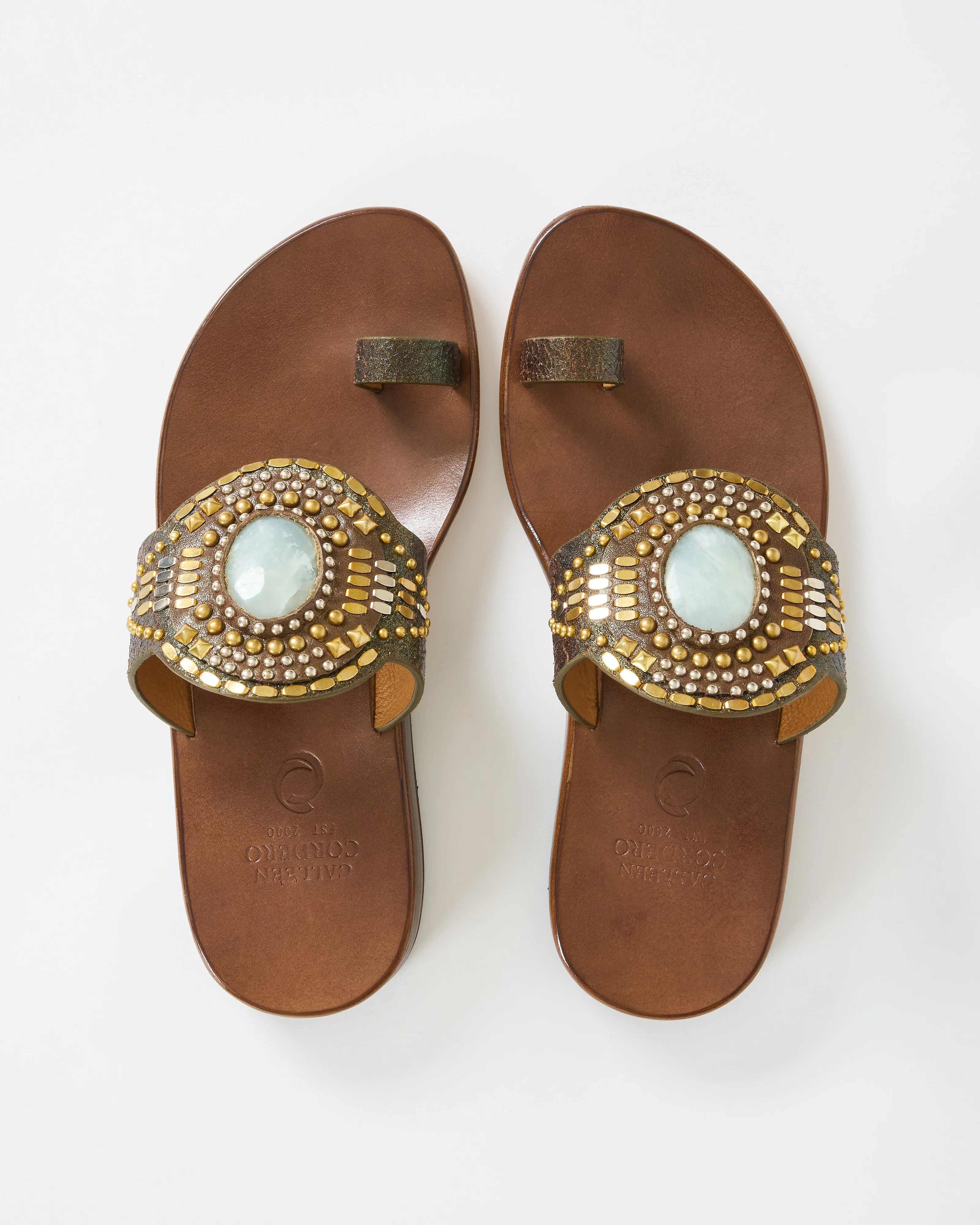 rocal semi-precious jade stone sandal - Image 3