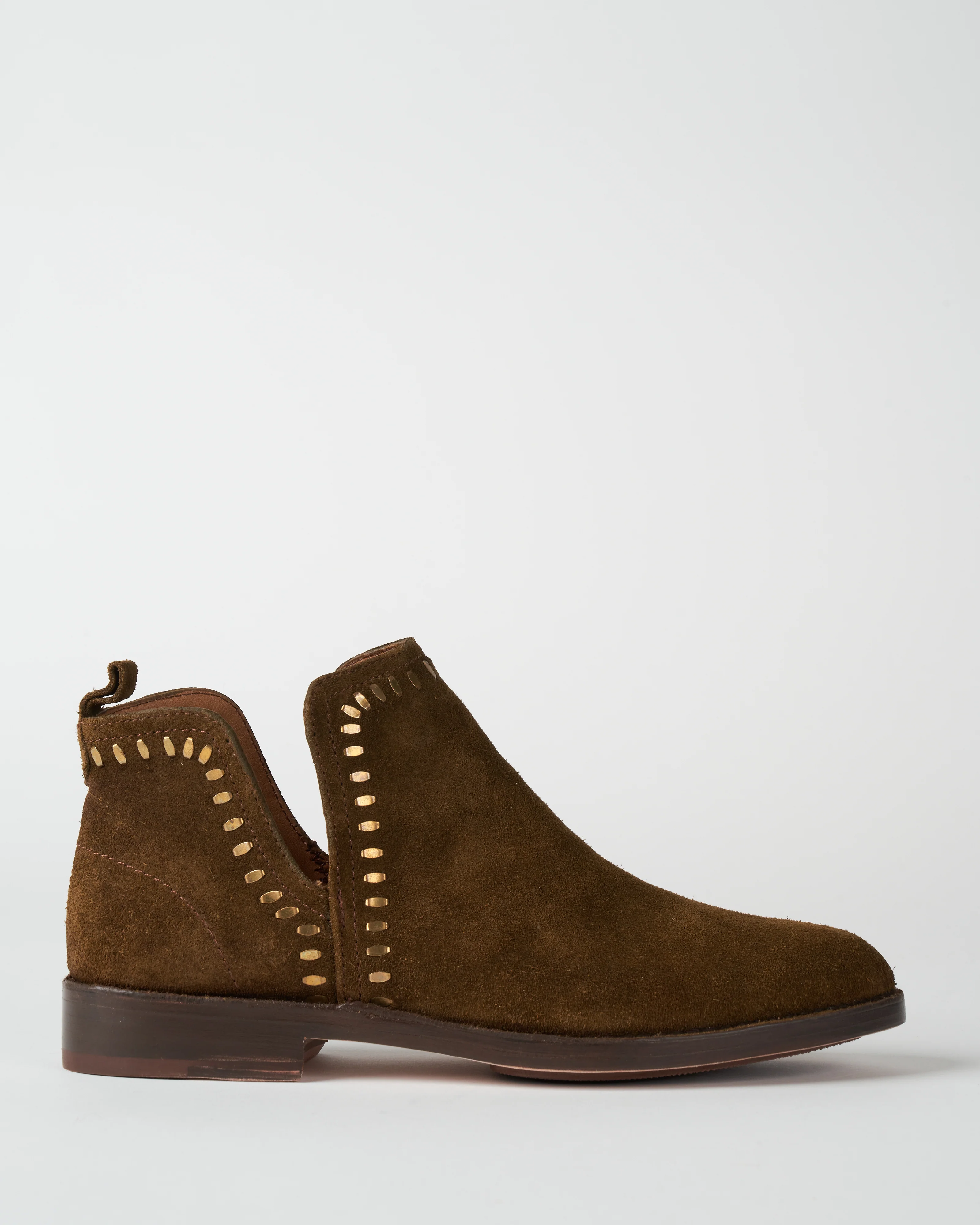suede low boot - moss suede - Image 2