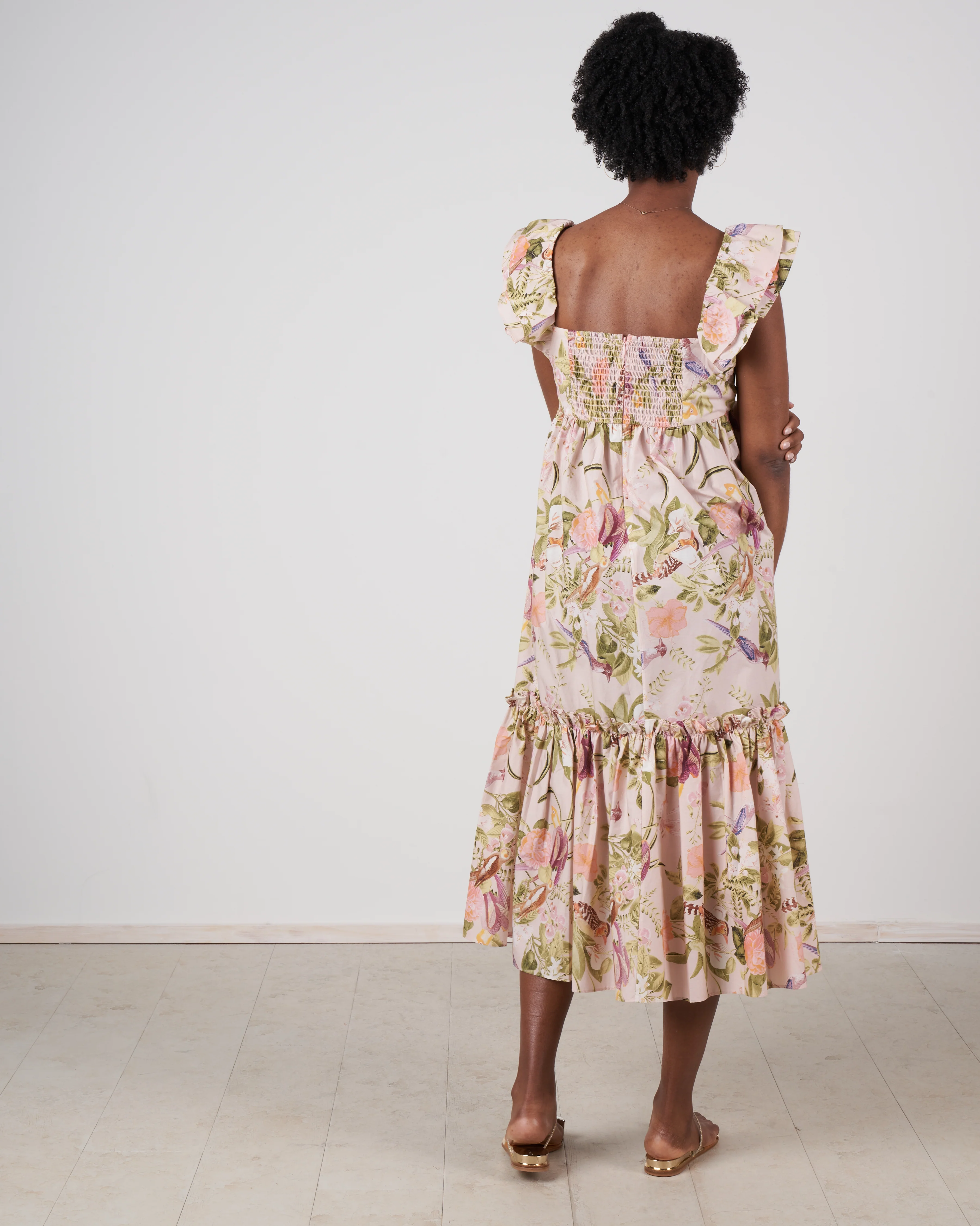 darby dress - tropical bird blush - Image 4