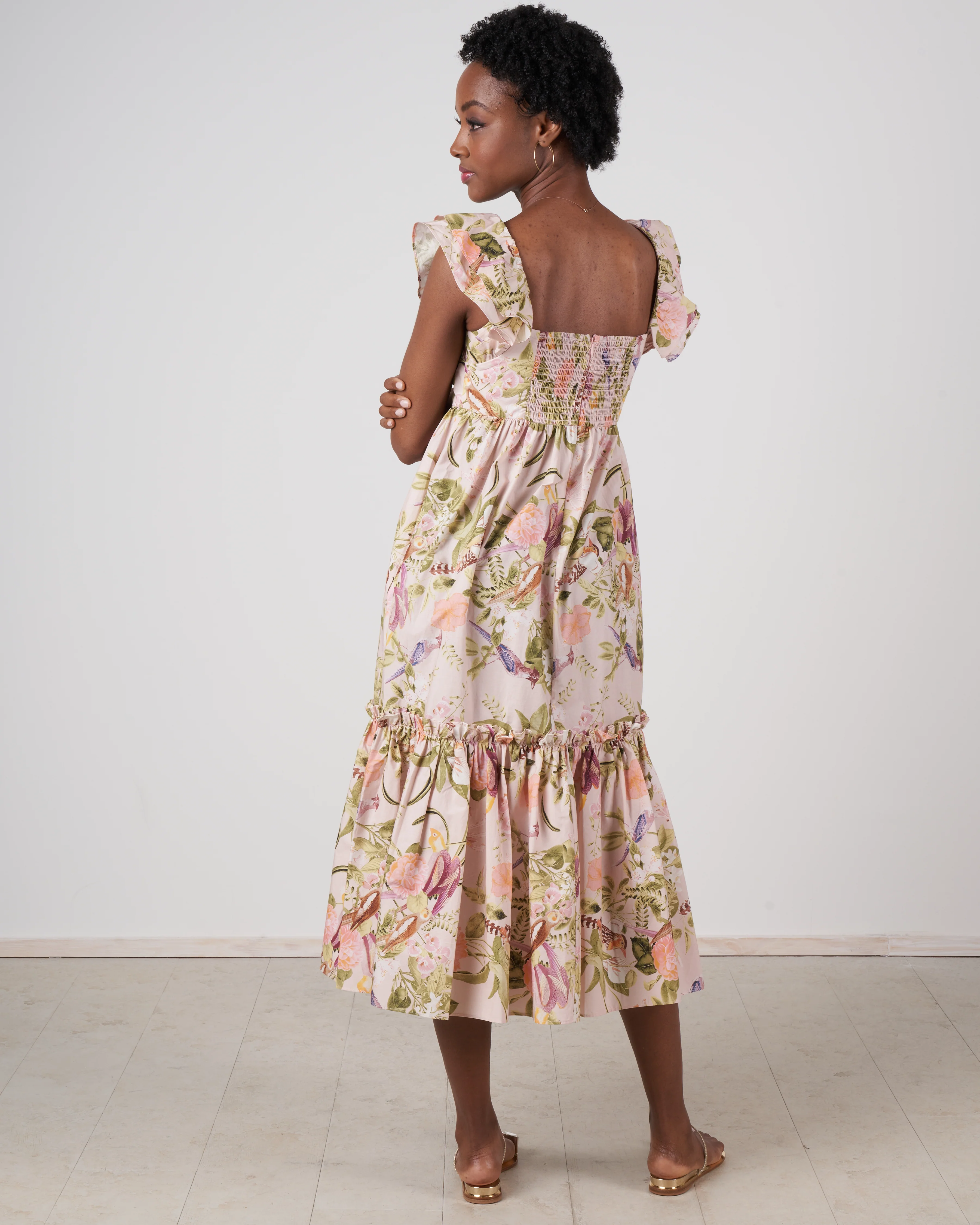 darby dress - tropical bird blush - Image 5