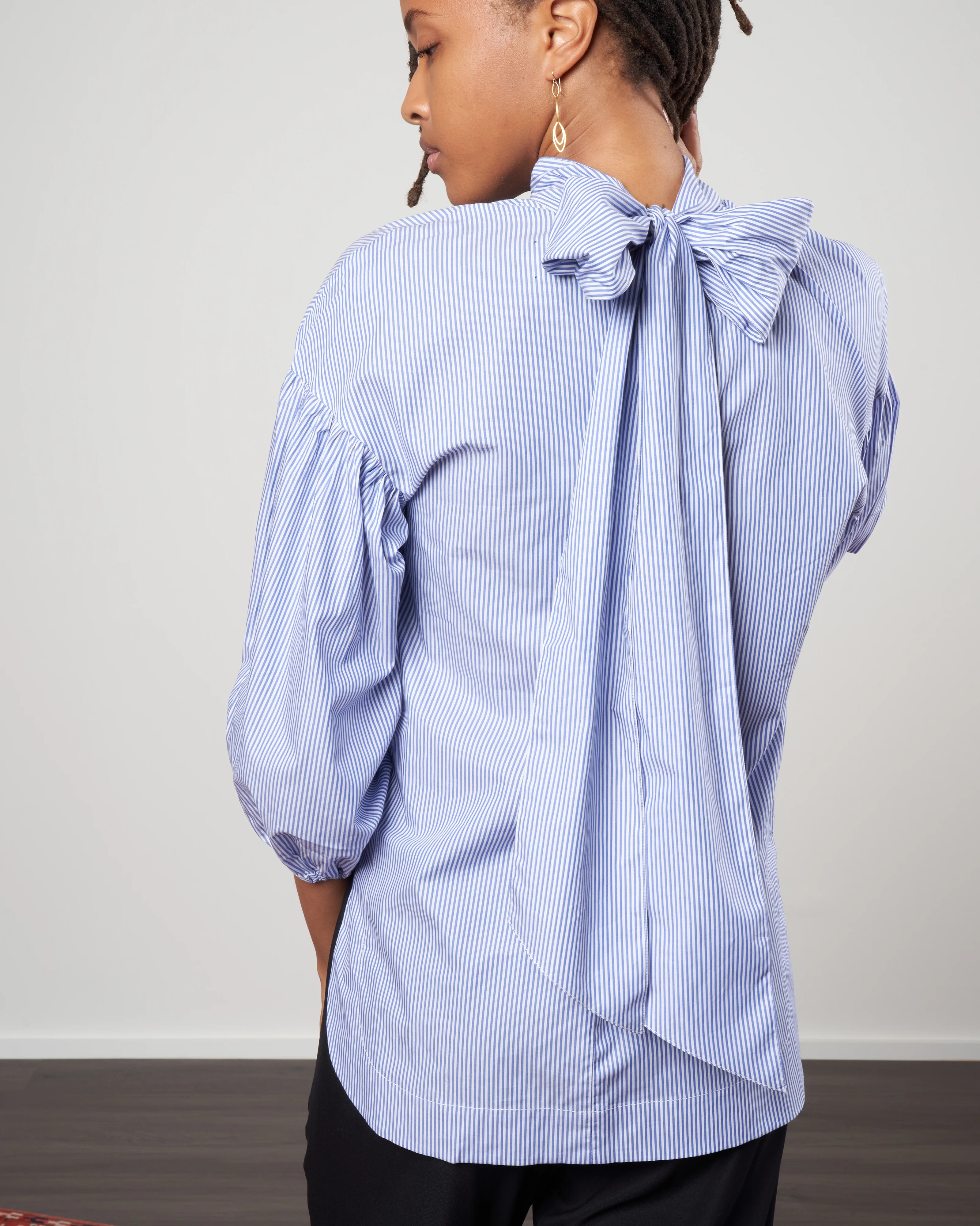 diane blouse - stripe blue - Image 3