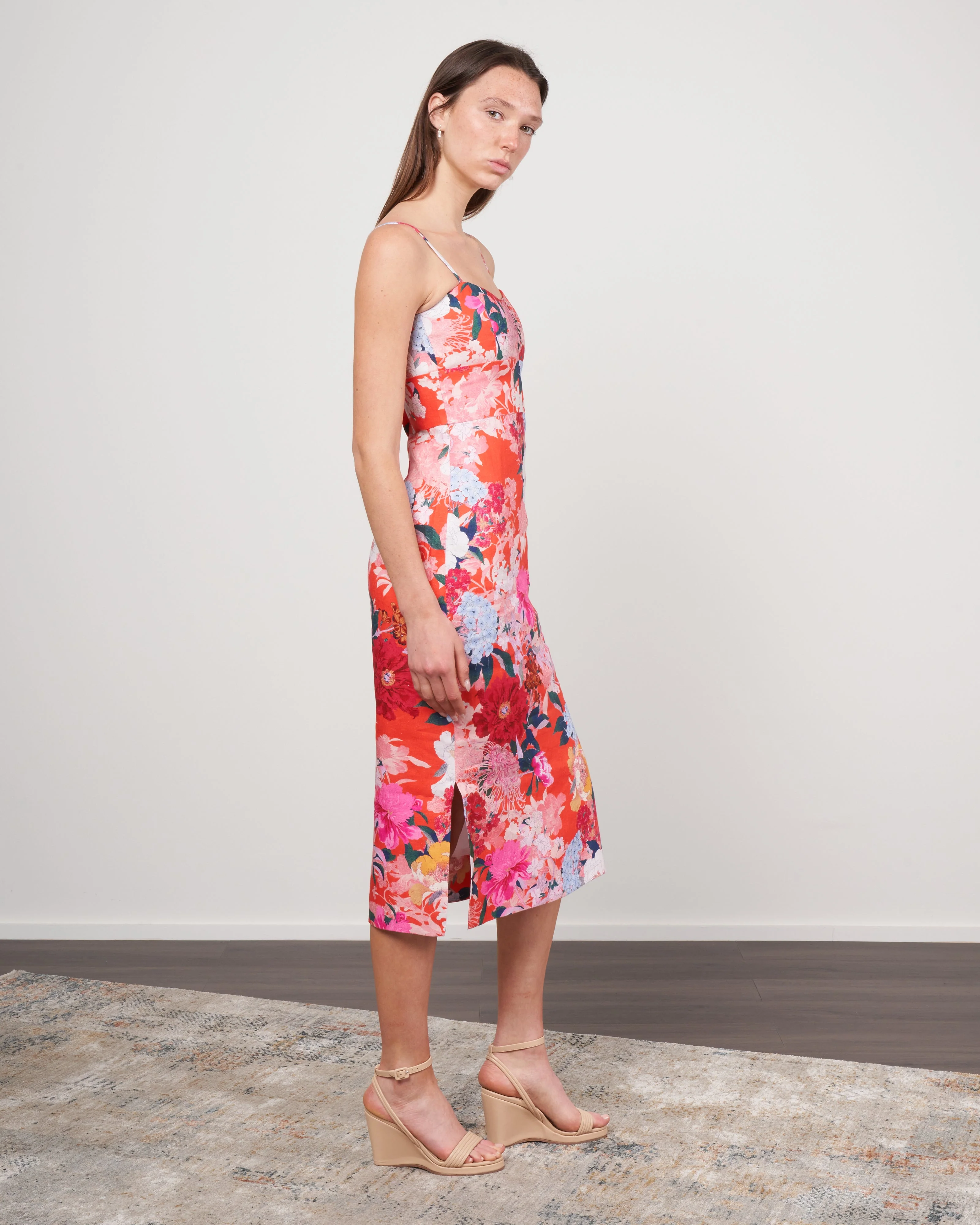 kenzie dress - japanese floral red - Image 2