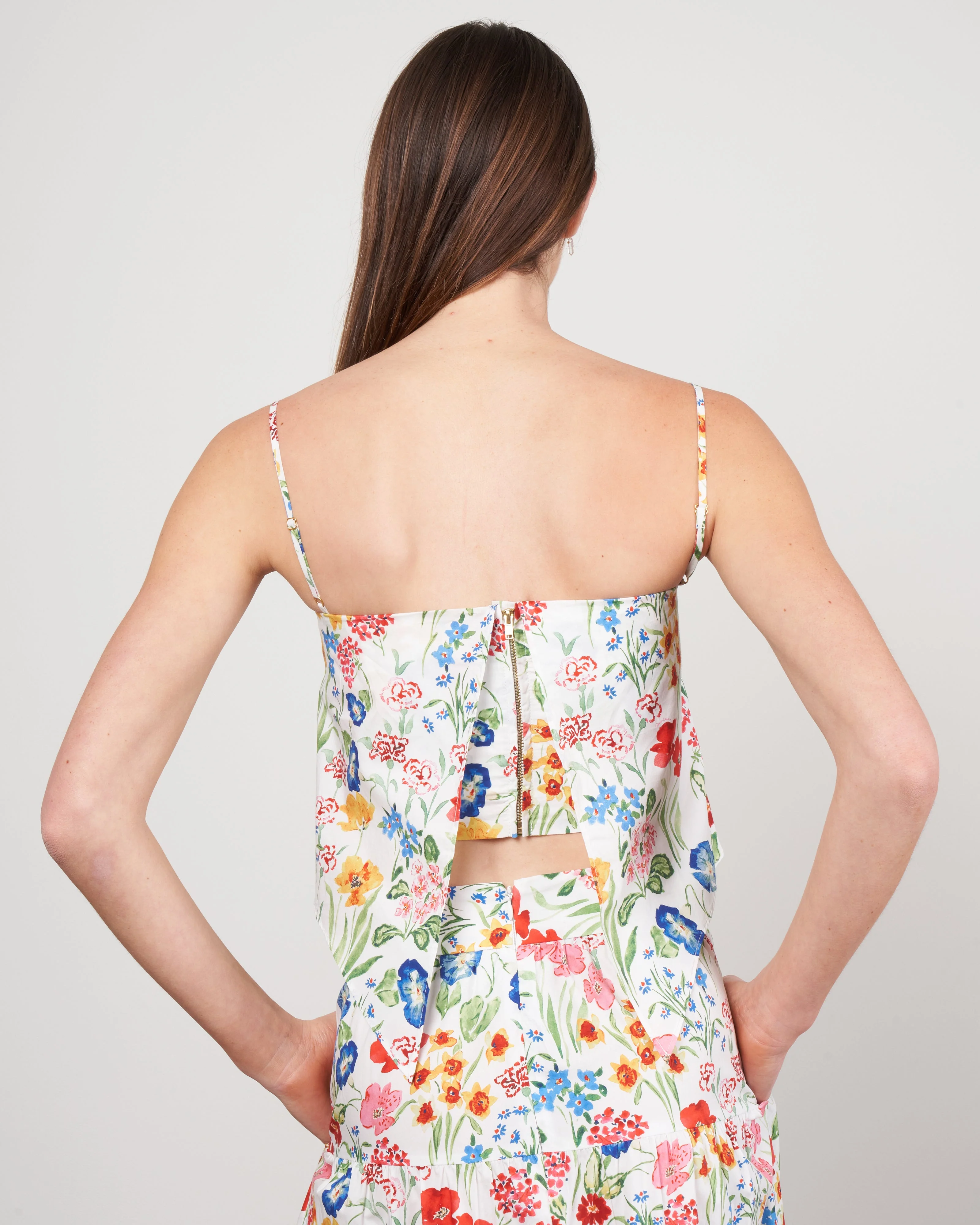 lizzie top - floral garden ivory - Image 4