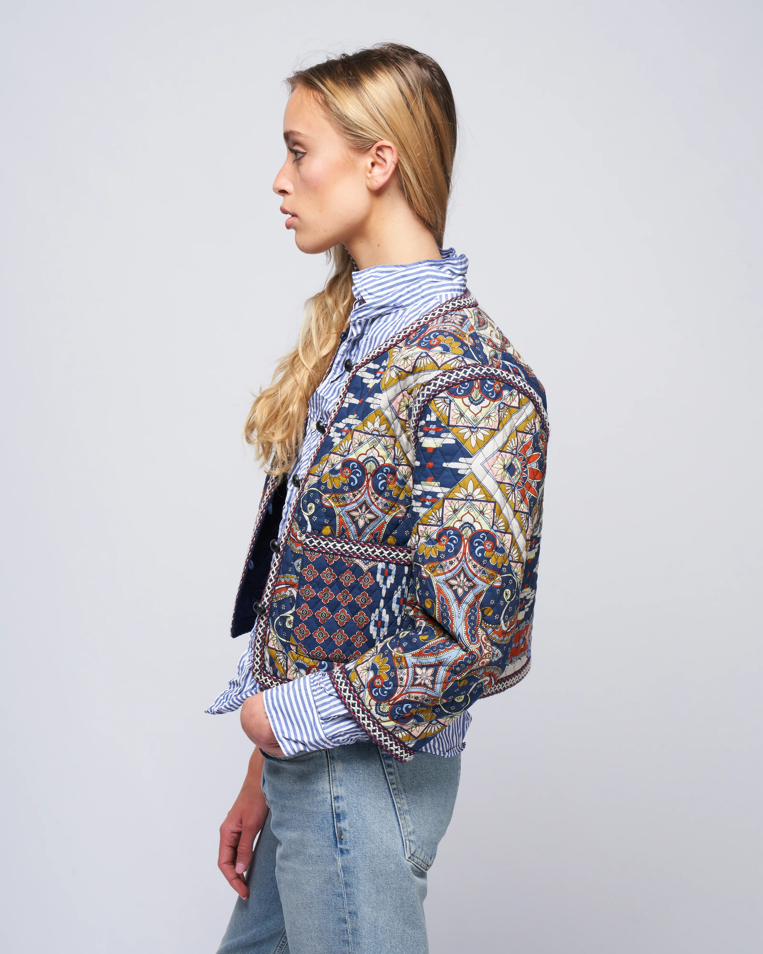 marissa jacket - pandora patchwork midnight spice - Image 3