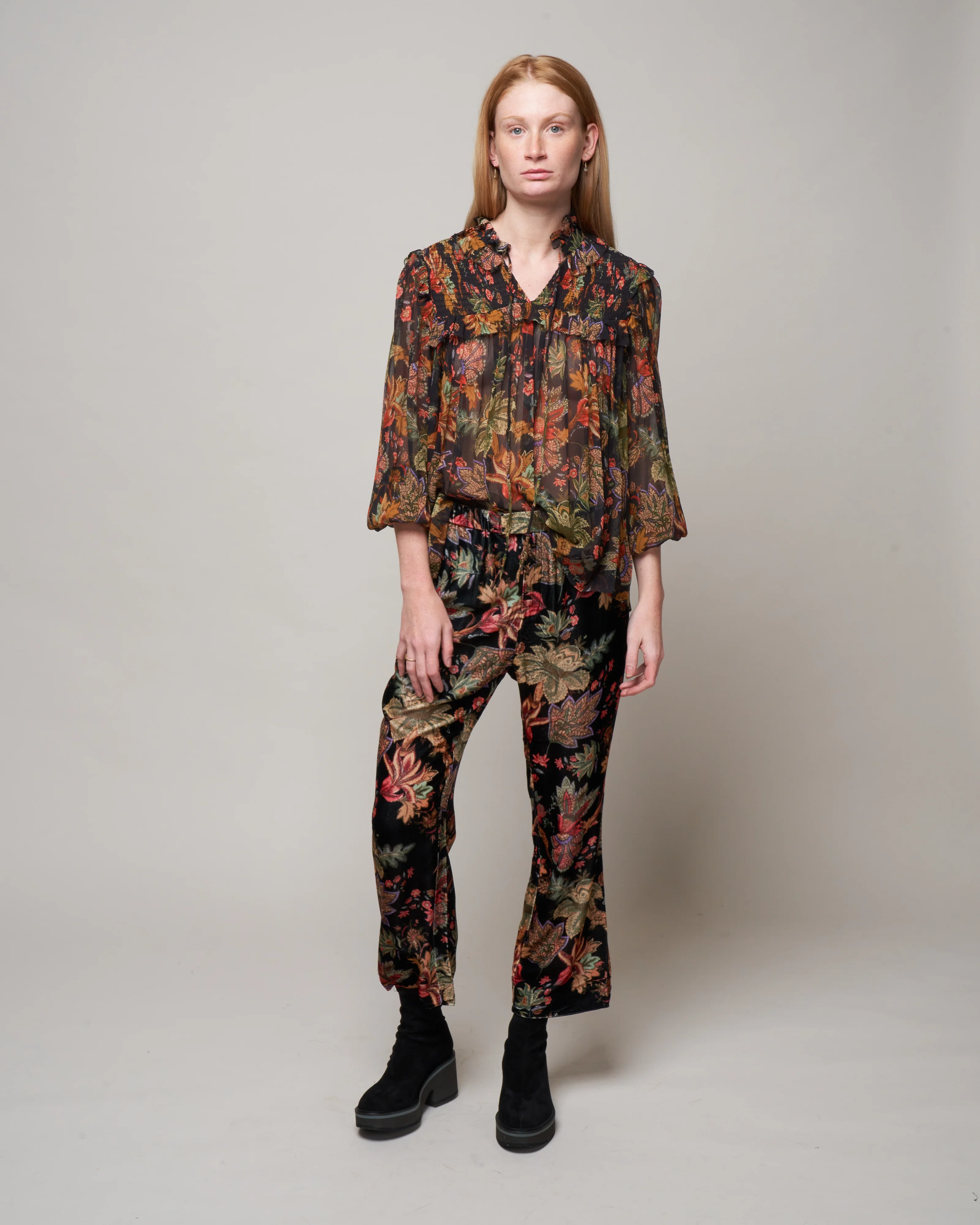 milano pant - multi jacobean black - Image 2