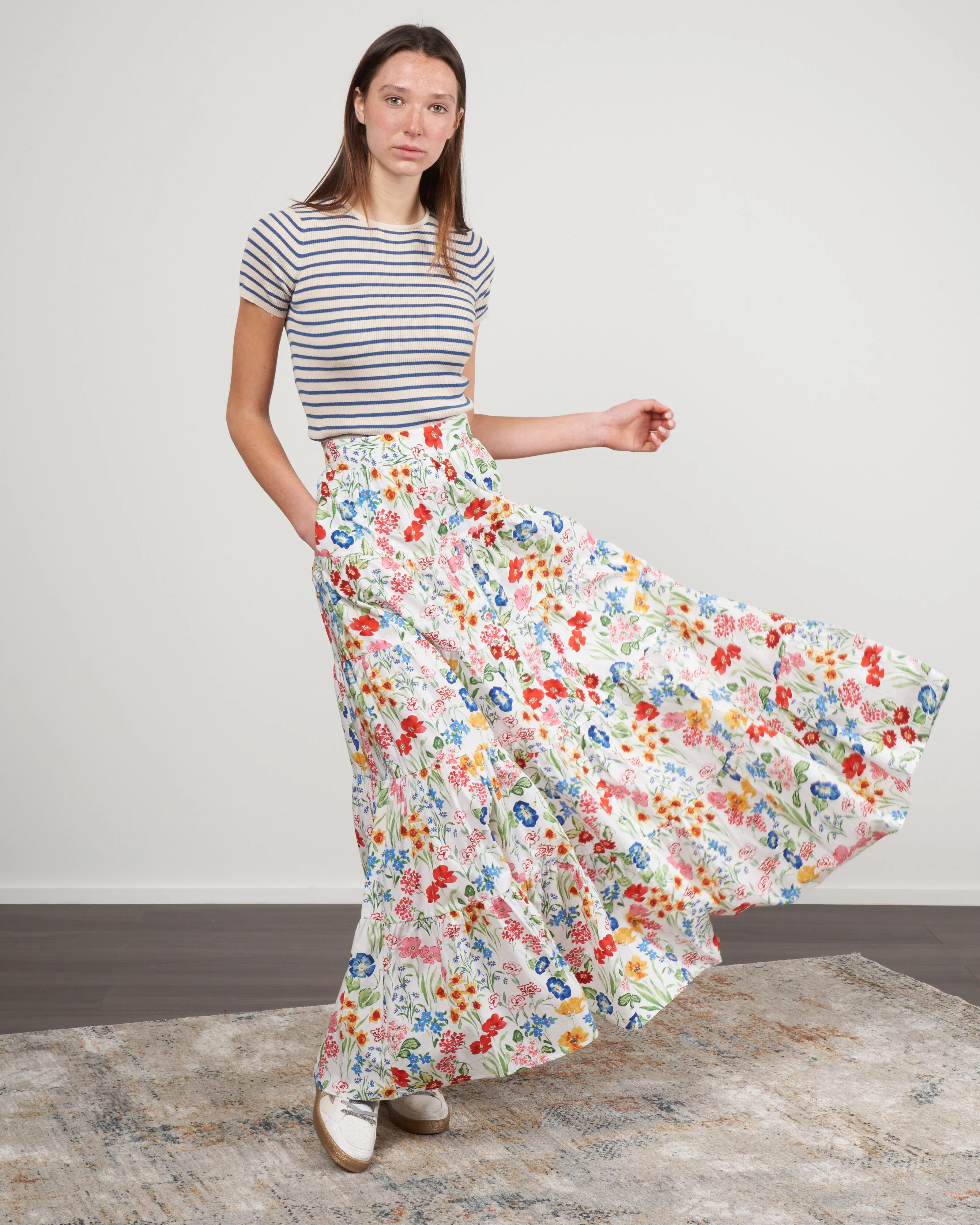 nathali skirt - floral garden ivory - Image 2