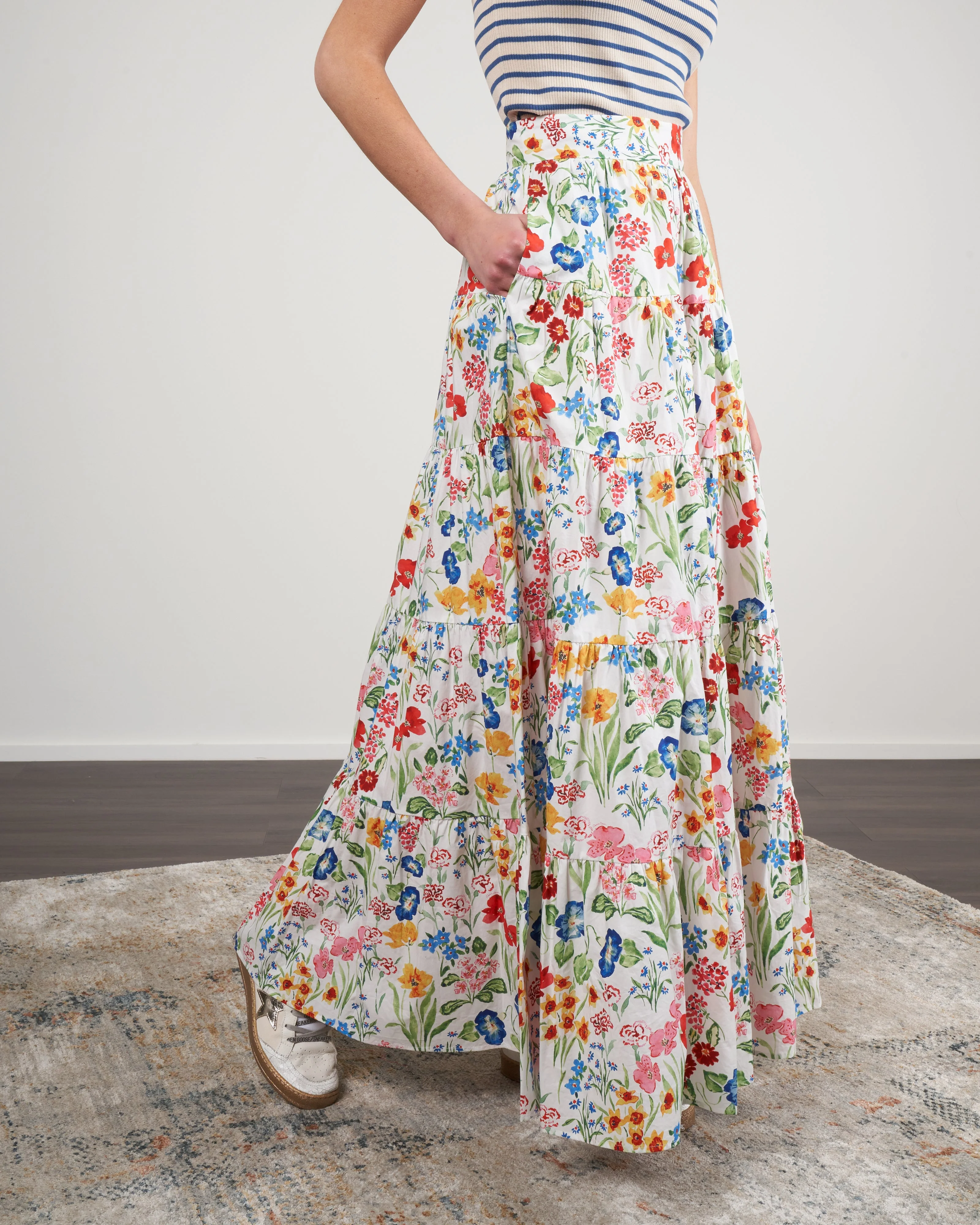 nathali skirt - floral garden ivory - Image 3