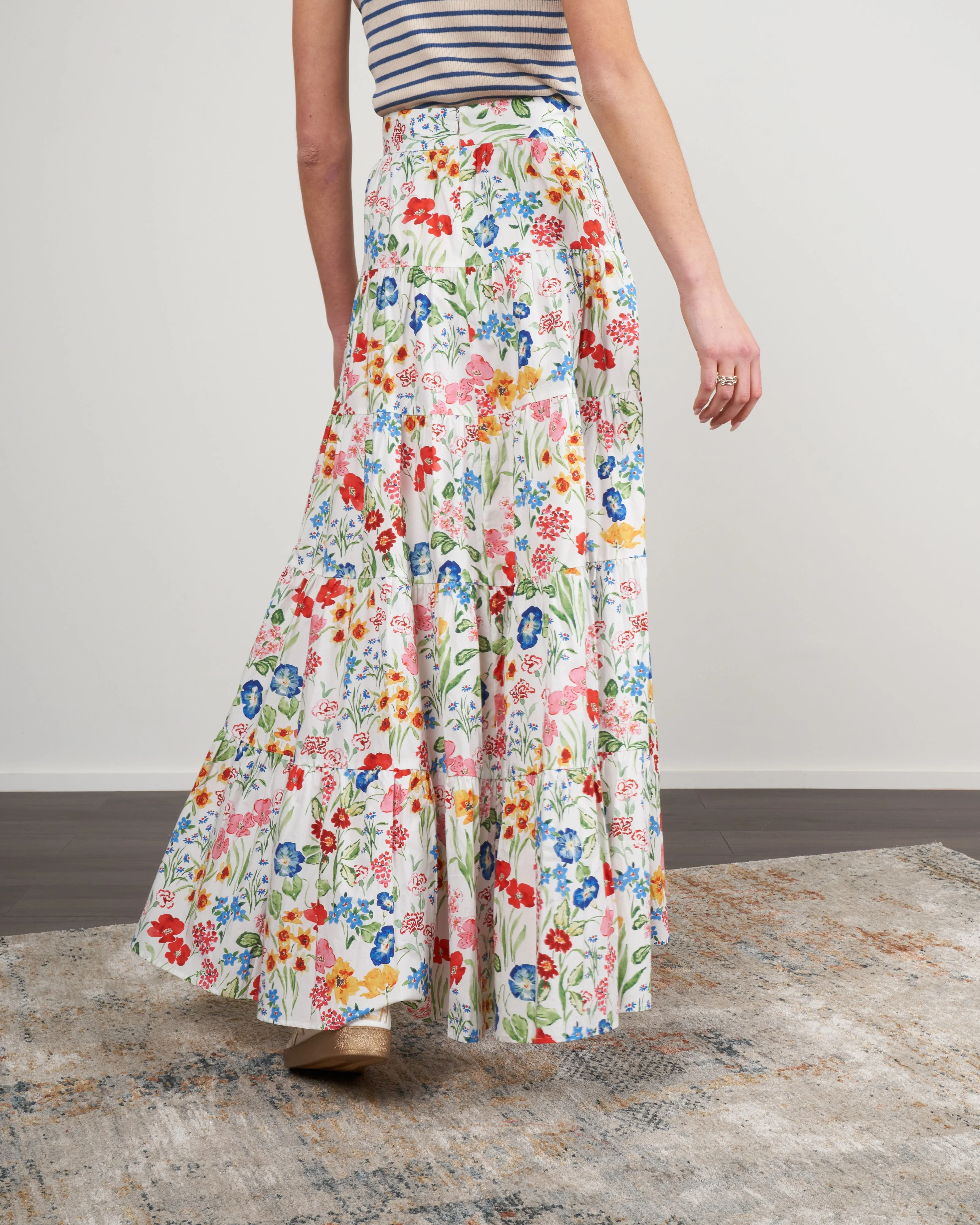 nathali skirt - floral garden ivory - Image 4