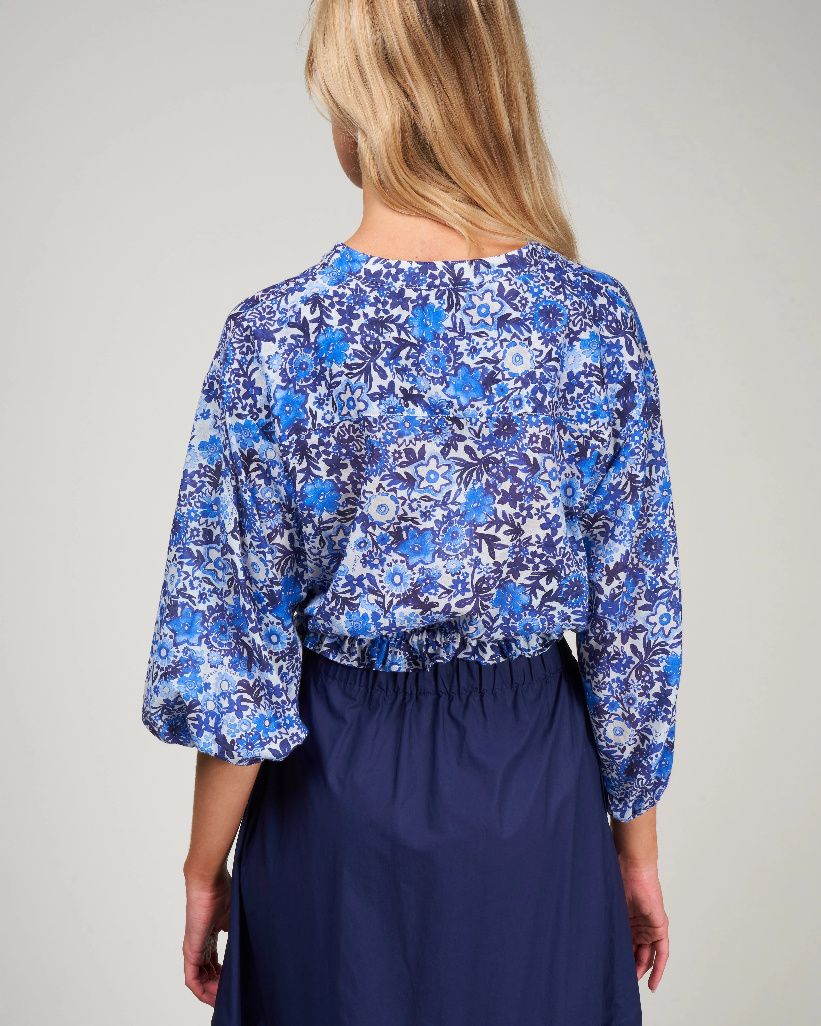 perrin top - blooming hills blue - Image 4