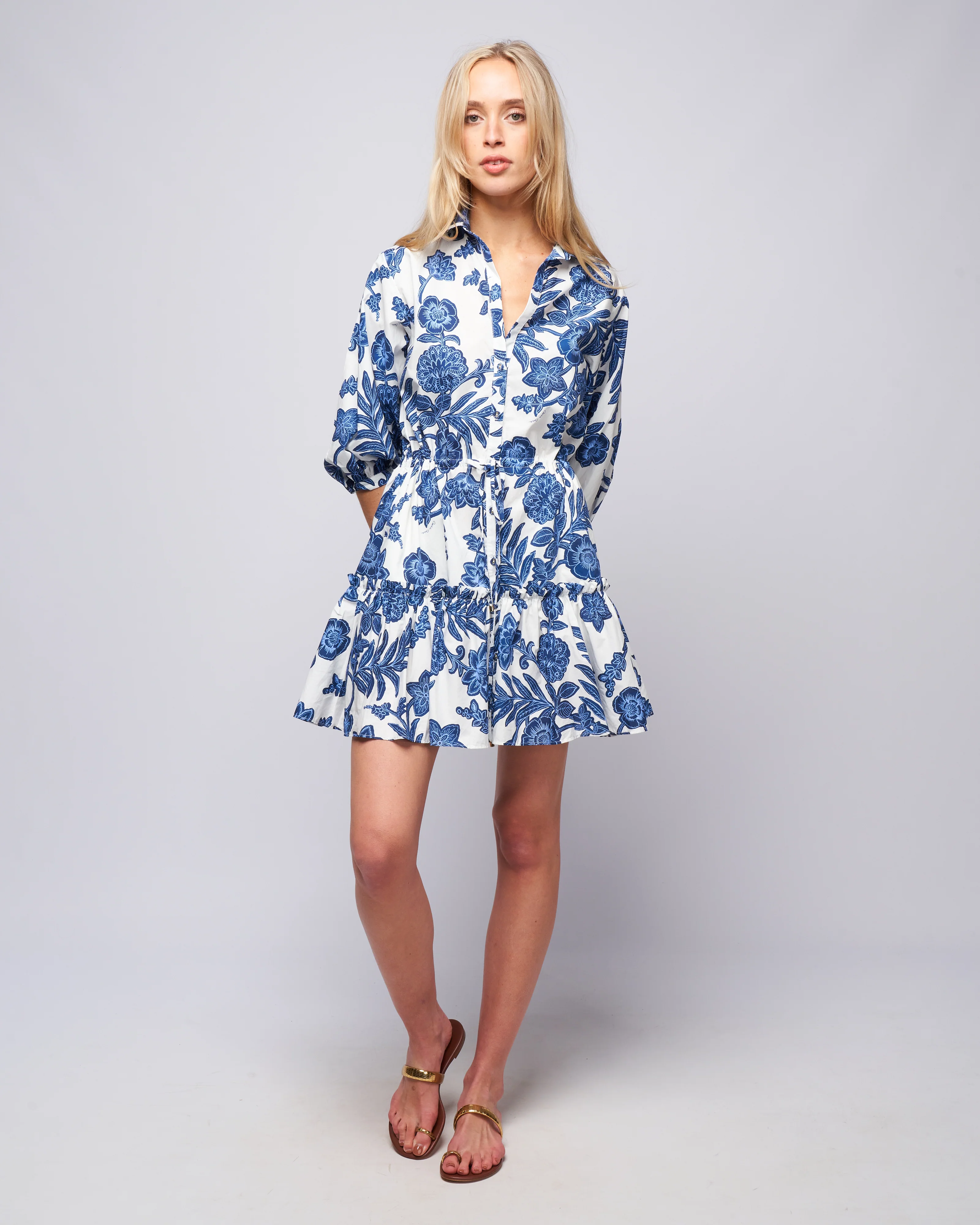 robin dress - anna floral ivory - Image 2