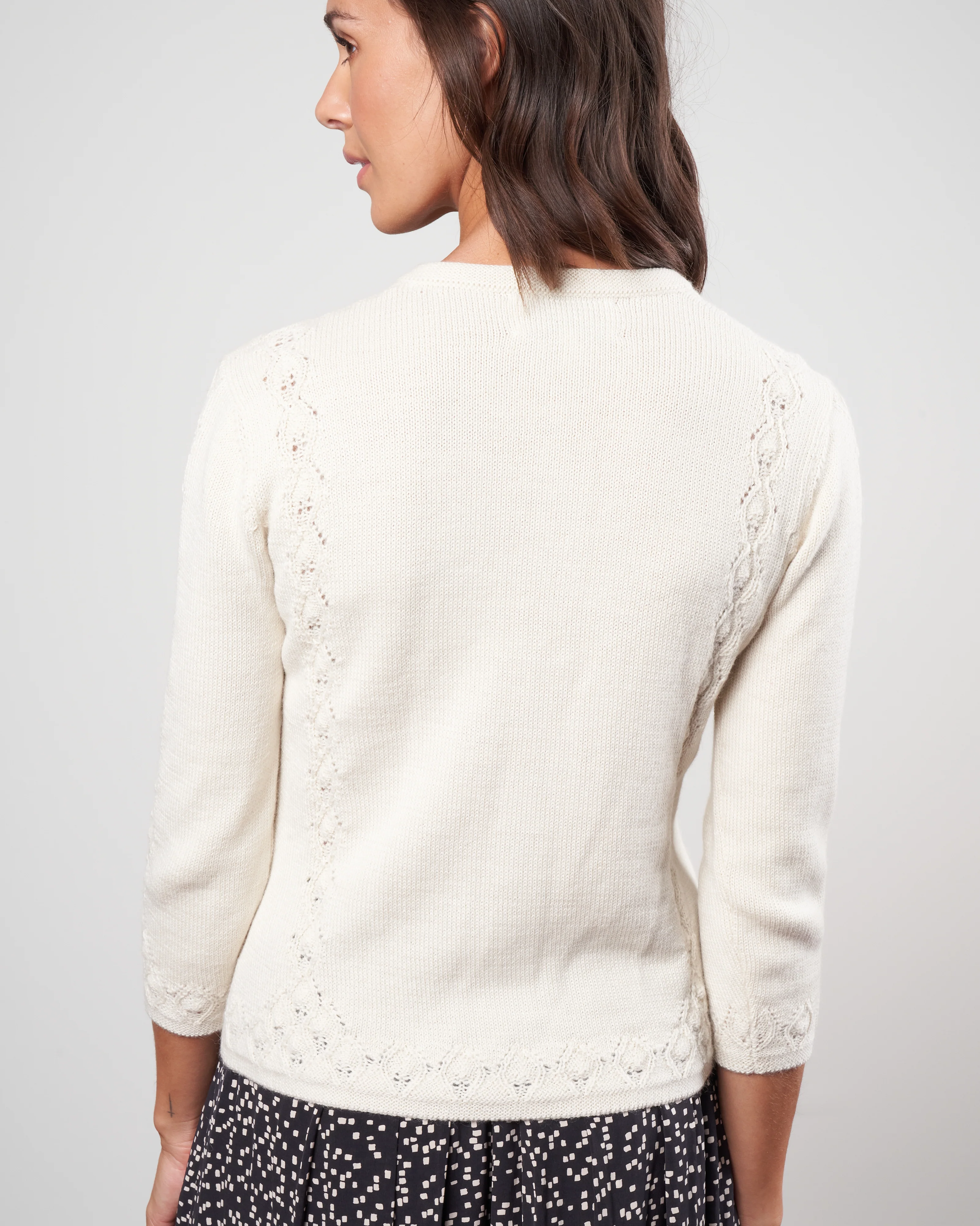 sophie cardigan - ivory - Image 3