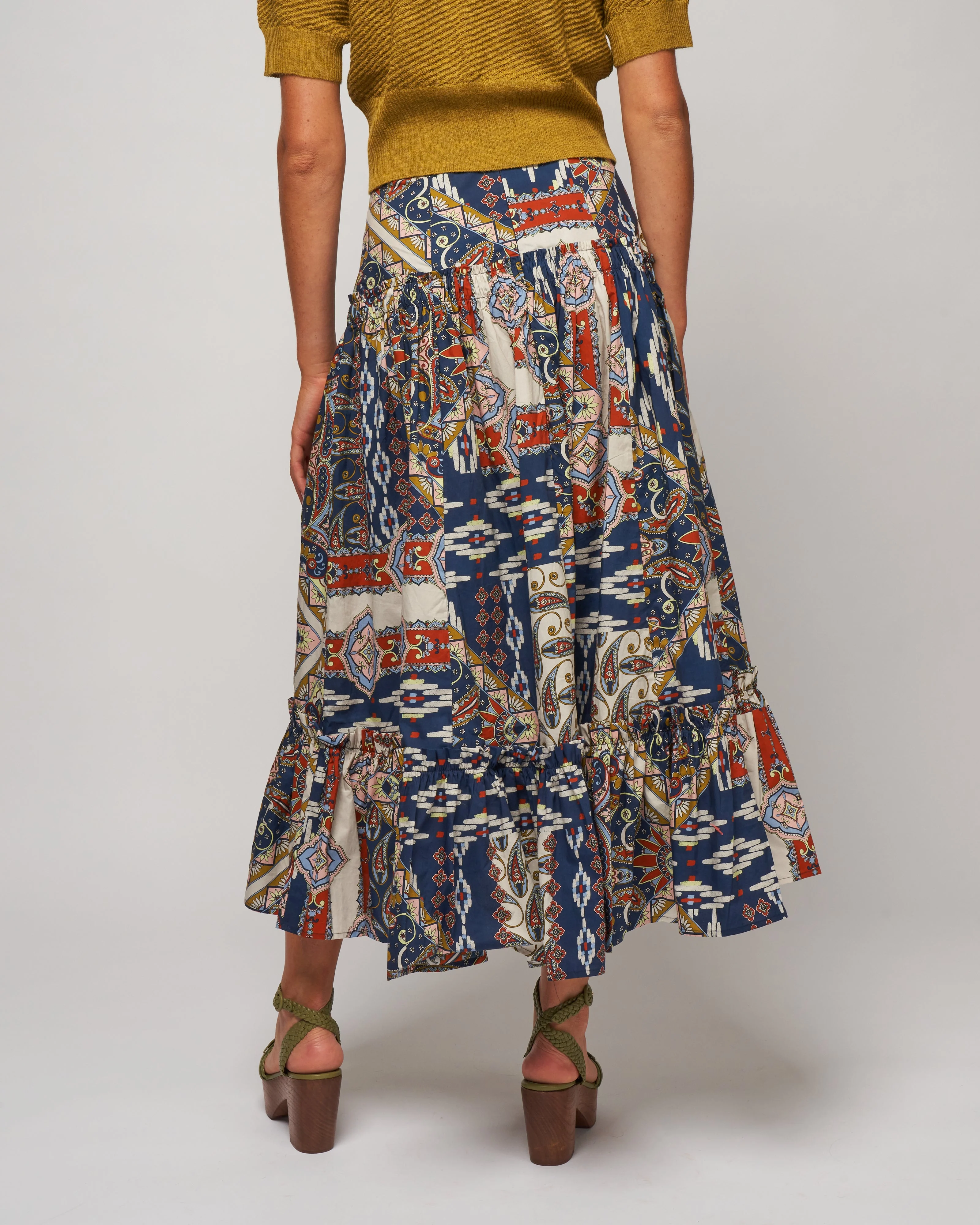tisbury skirt - pandora patchwork midnight spice - Image 4