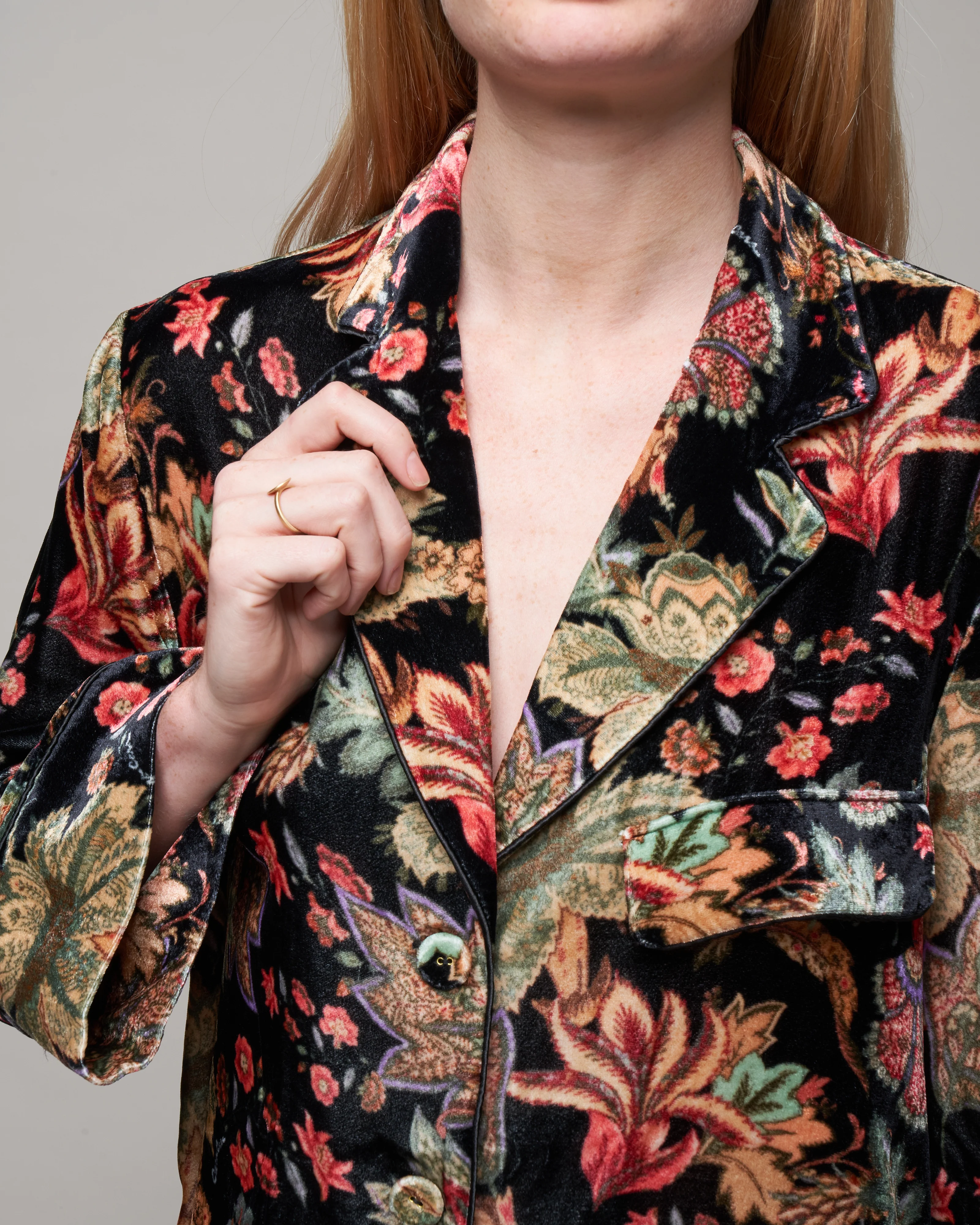 venezia jacket - multi jacobean black - Image 5