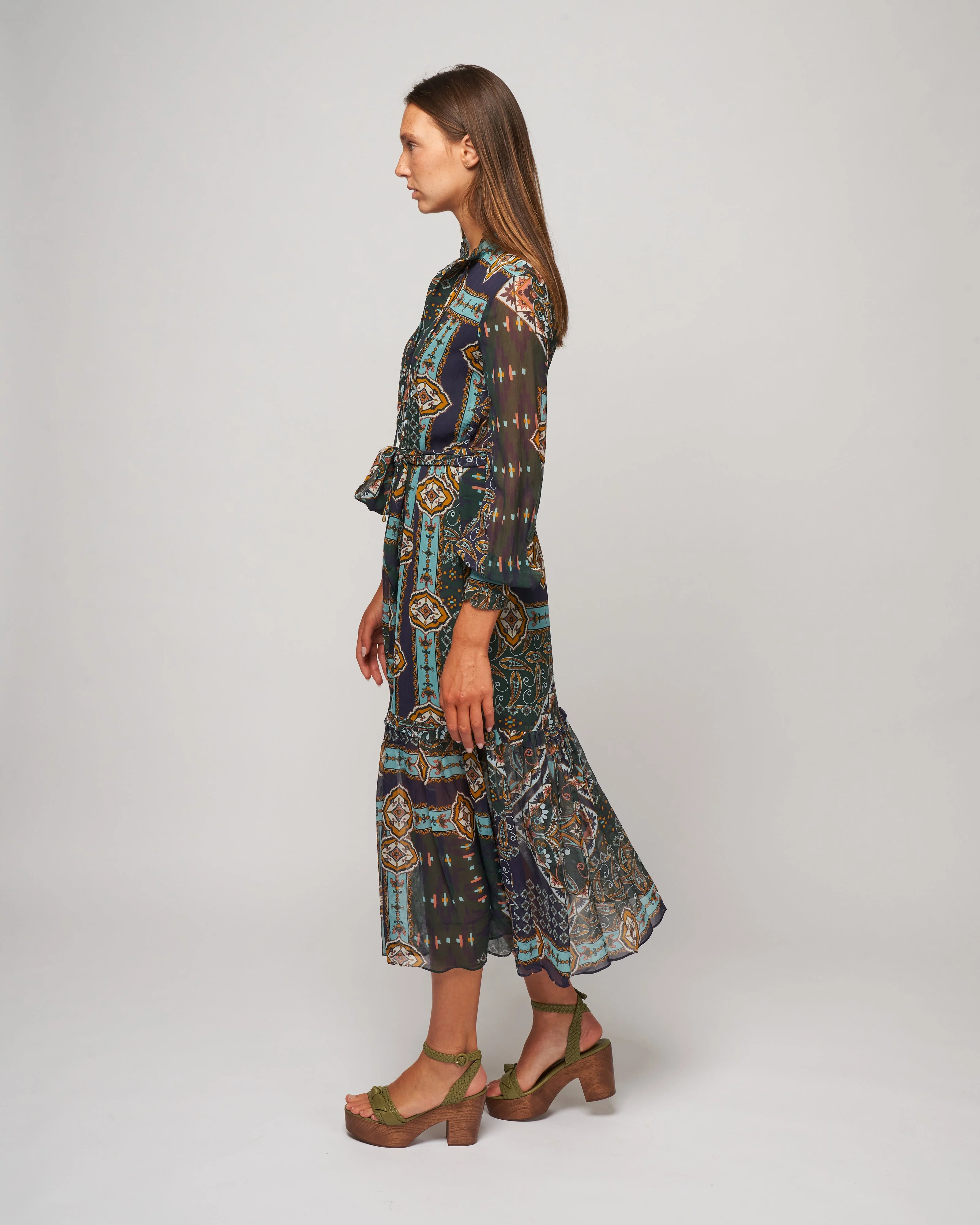 verity dress - pandora patchwork gables rain - Image 2