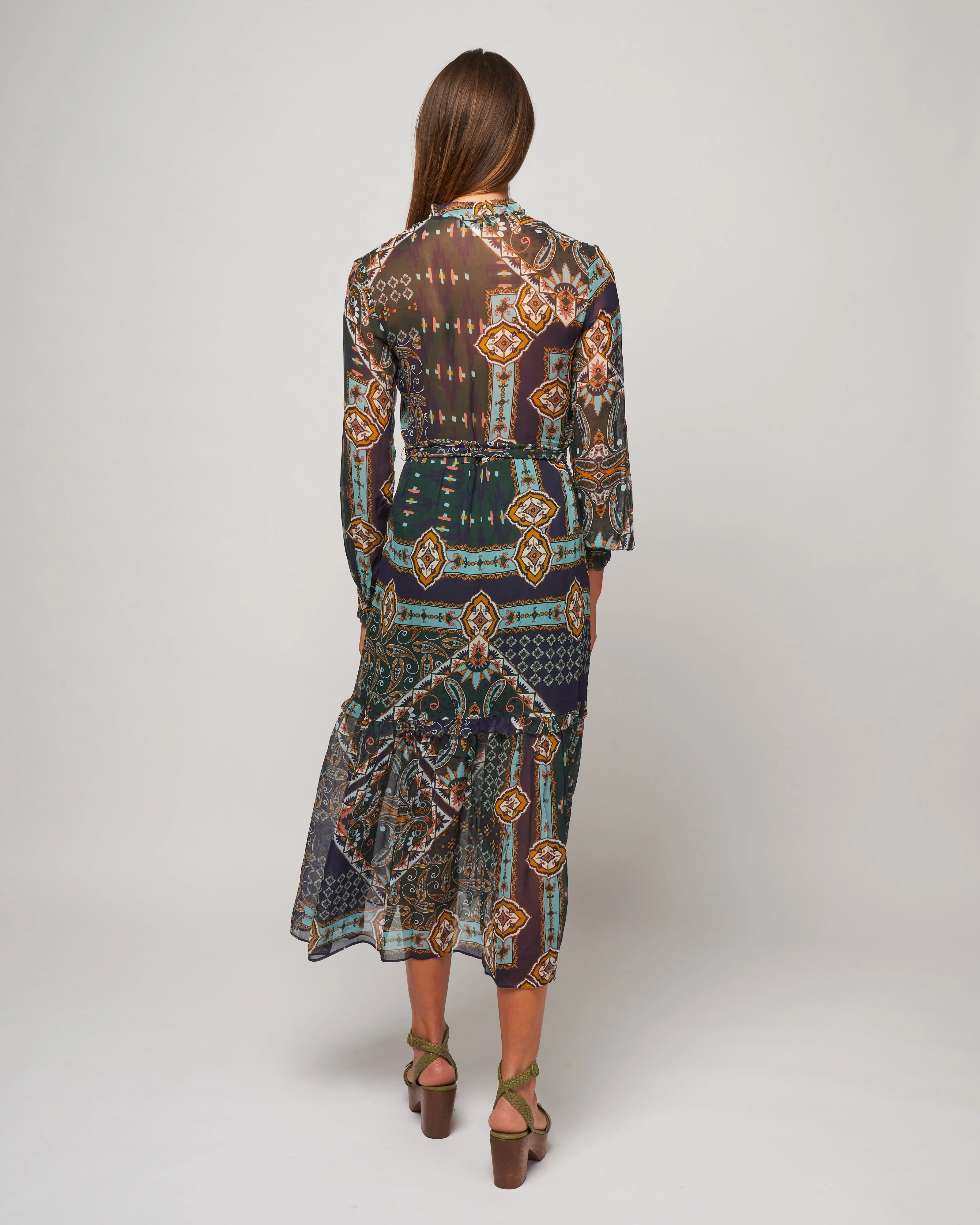 verity dress - pandora patchwork gables rain - Image 3