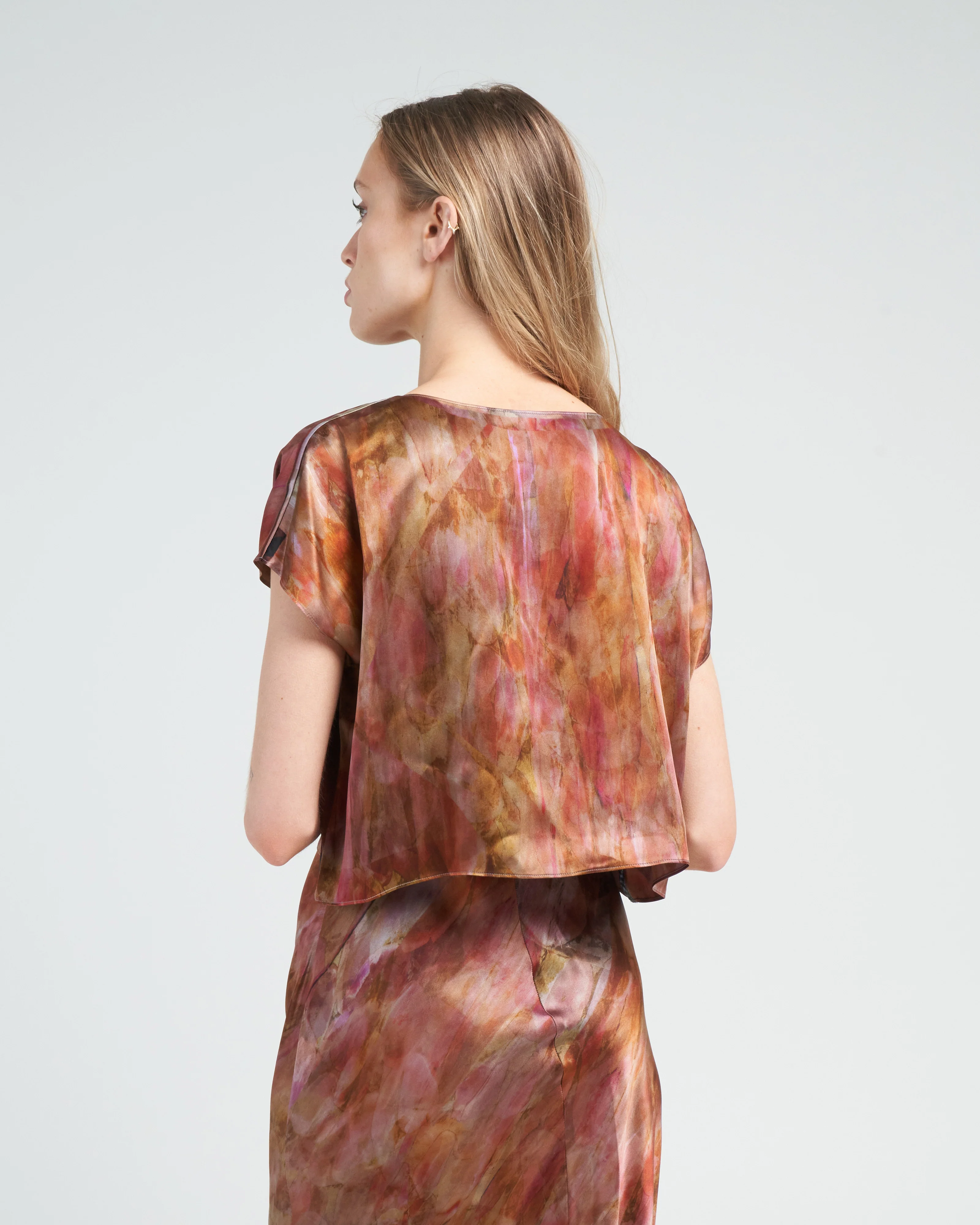 boxy crop tee - bouquet - Image 4