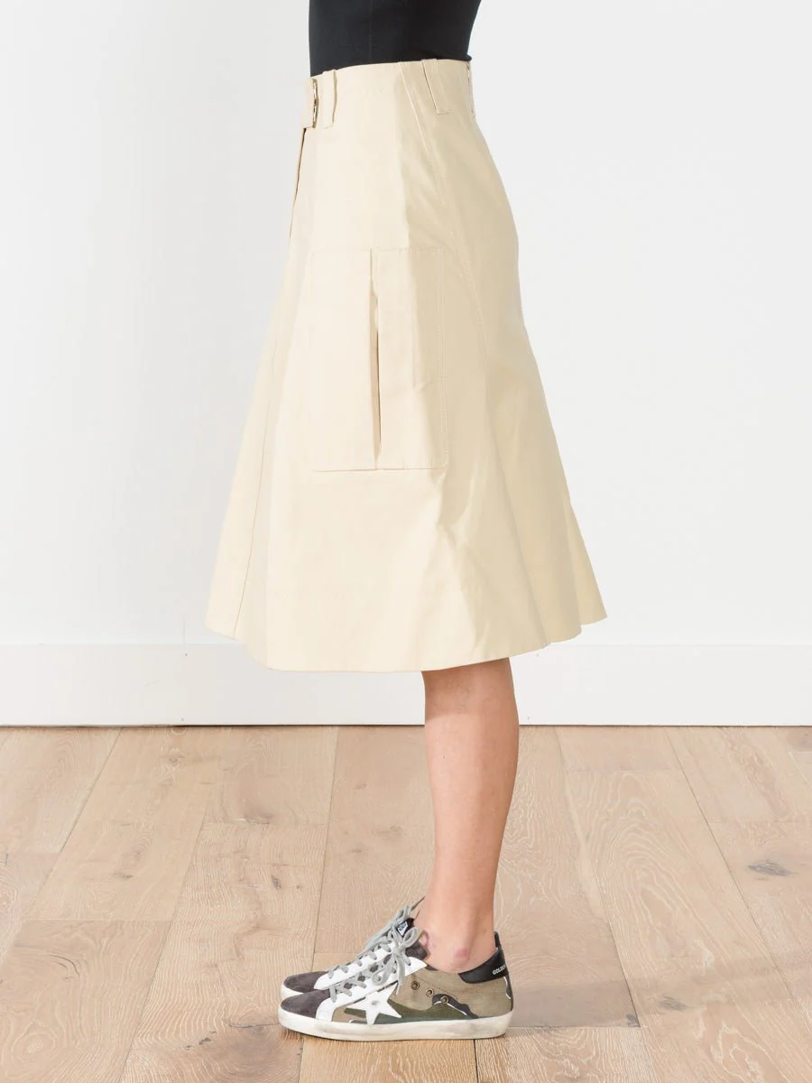 cotton gaberdine skirt - Image 2
