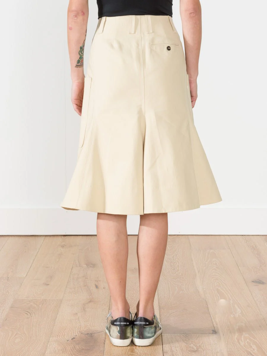 cotton gaberdine skirt - Image 3