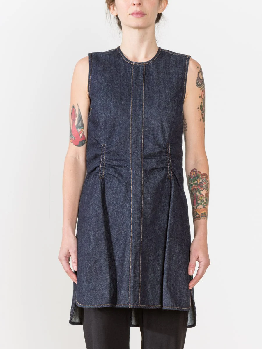 flared denim dress - Image 2