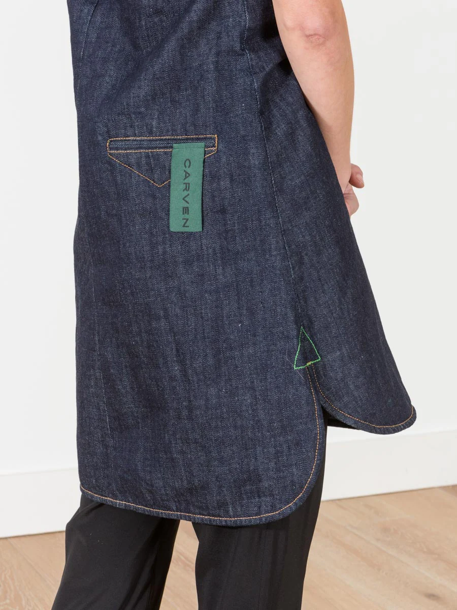 flared denim dress - Image 5