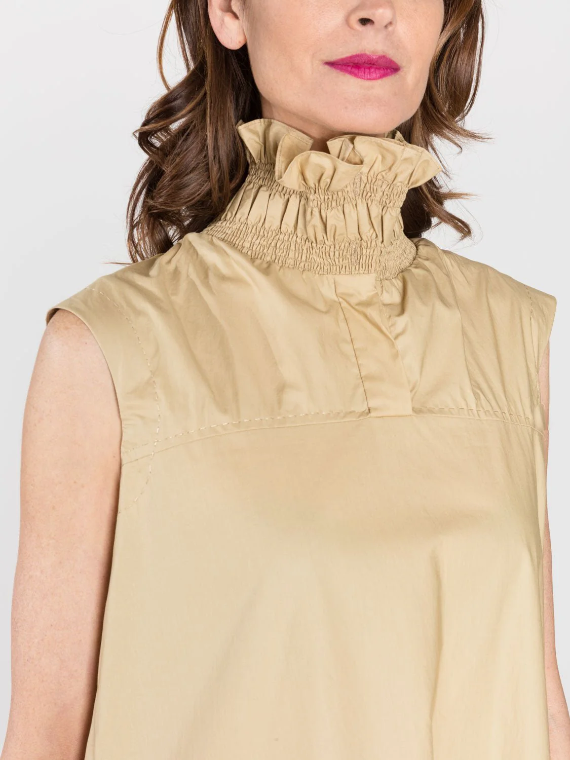 smocked collar dress - Image 4