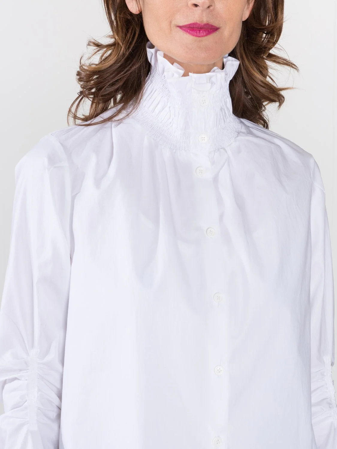 smocked collar shirt - Image 6
