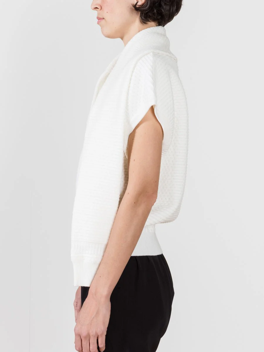 sleeve scarf sweater - Image 4