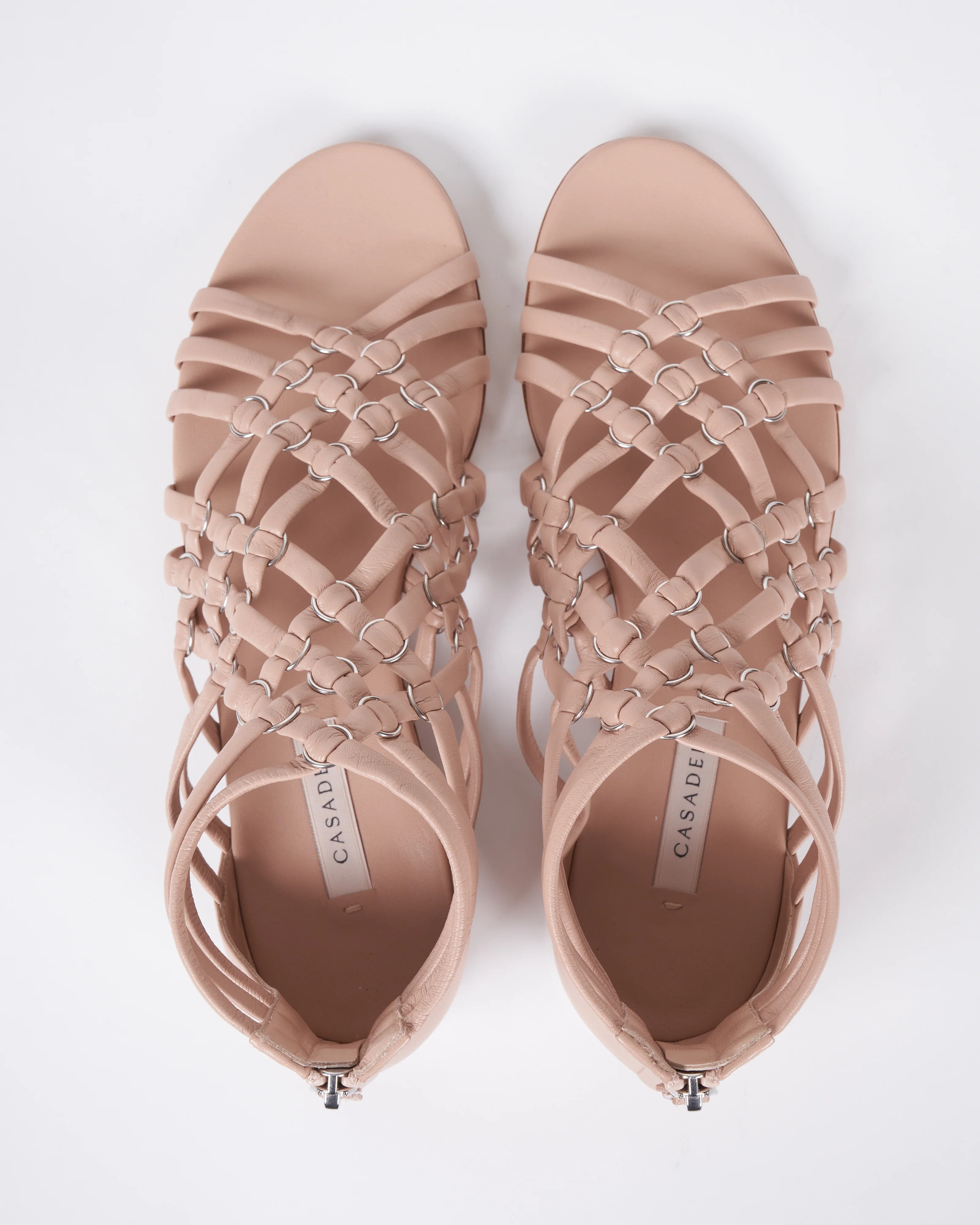 tacco - cage minorca gladiator flat sandal back zip - dafne - Image 3