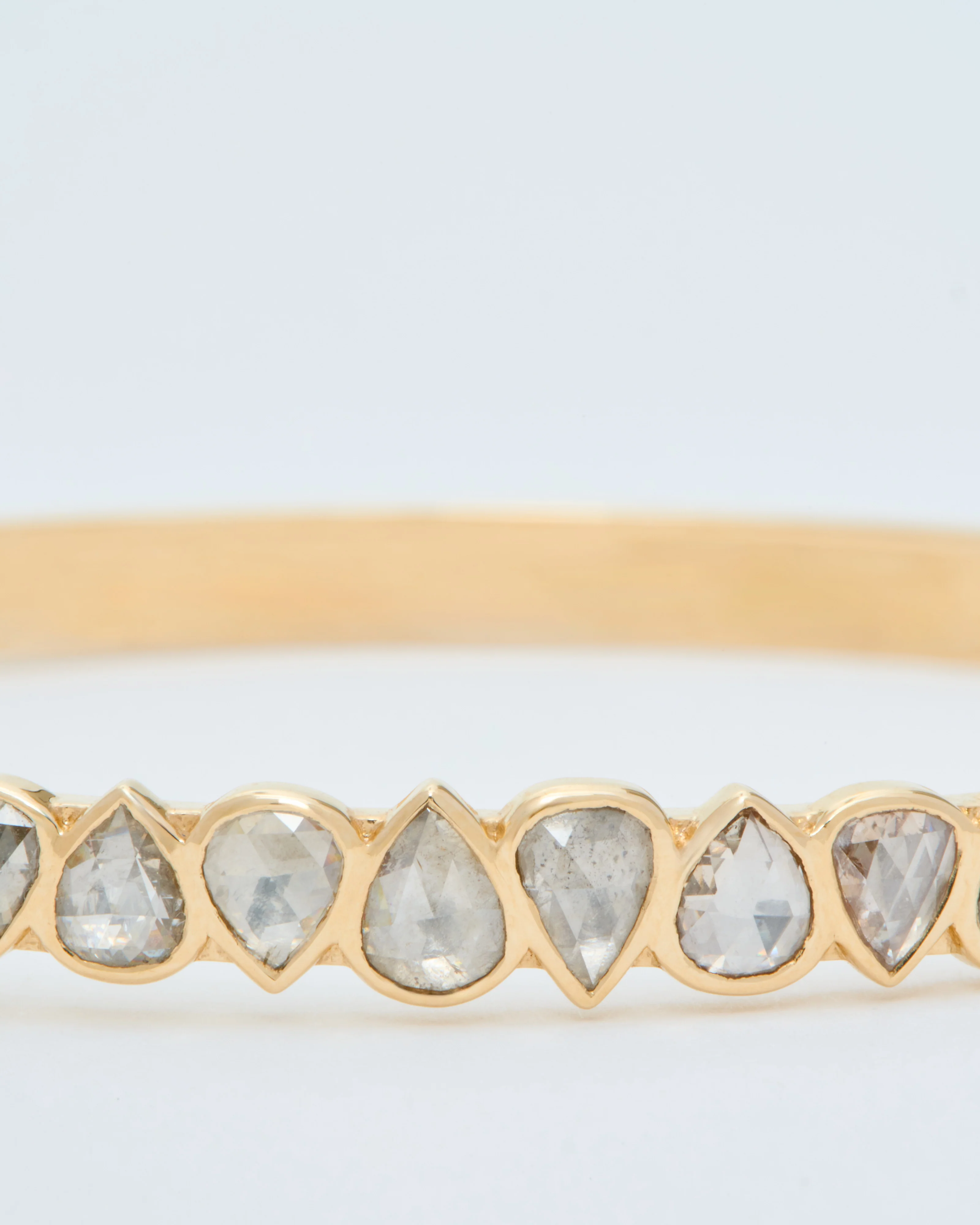 champagne diamonds bangle bracelet - Image 2