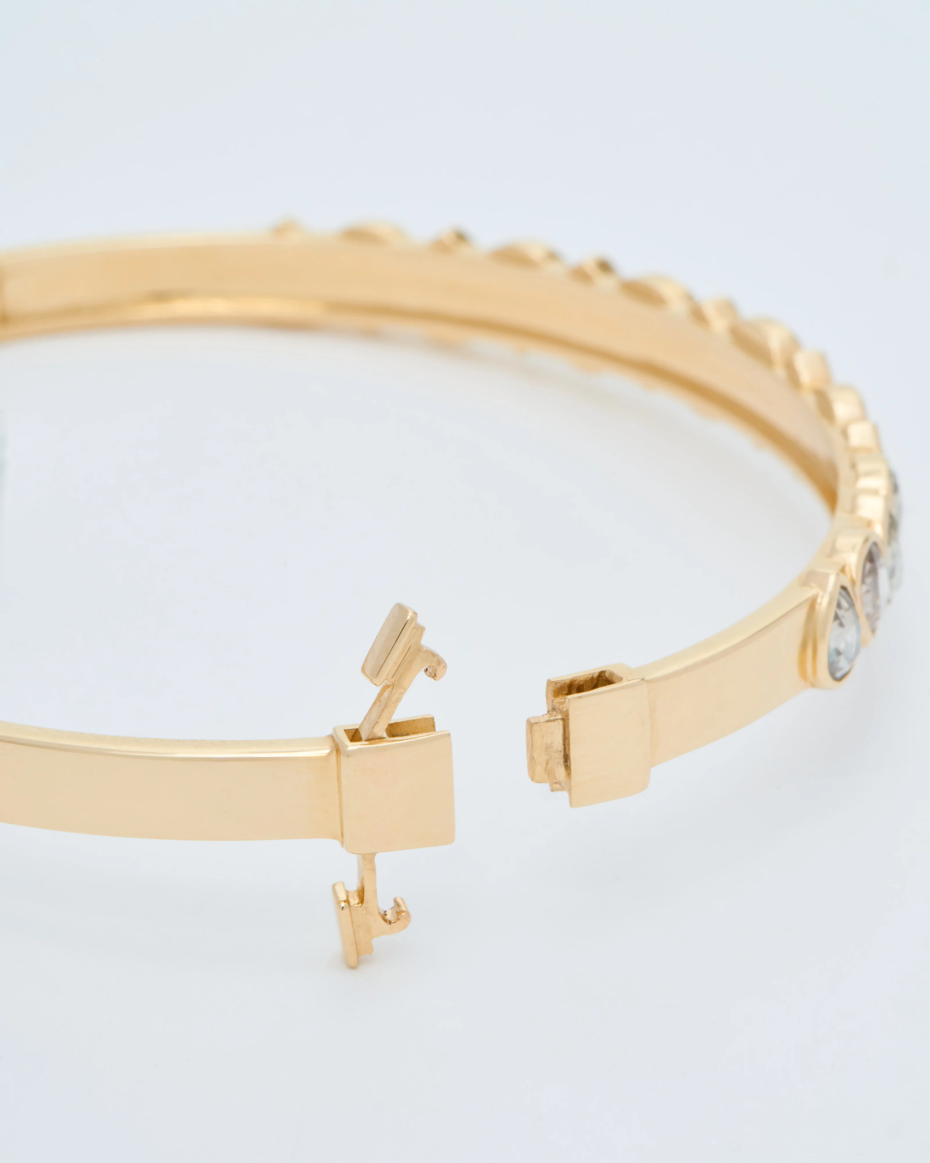 champagne diamonds bangle bracelet - Image 4