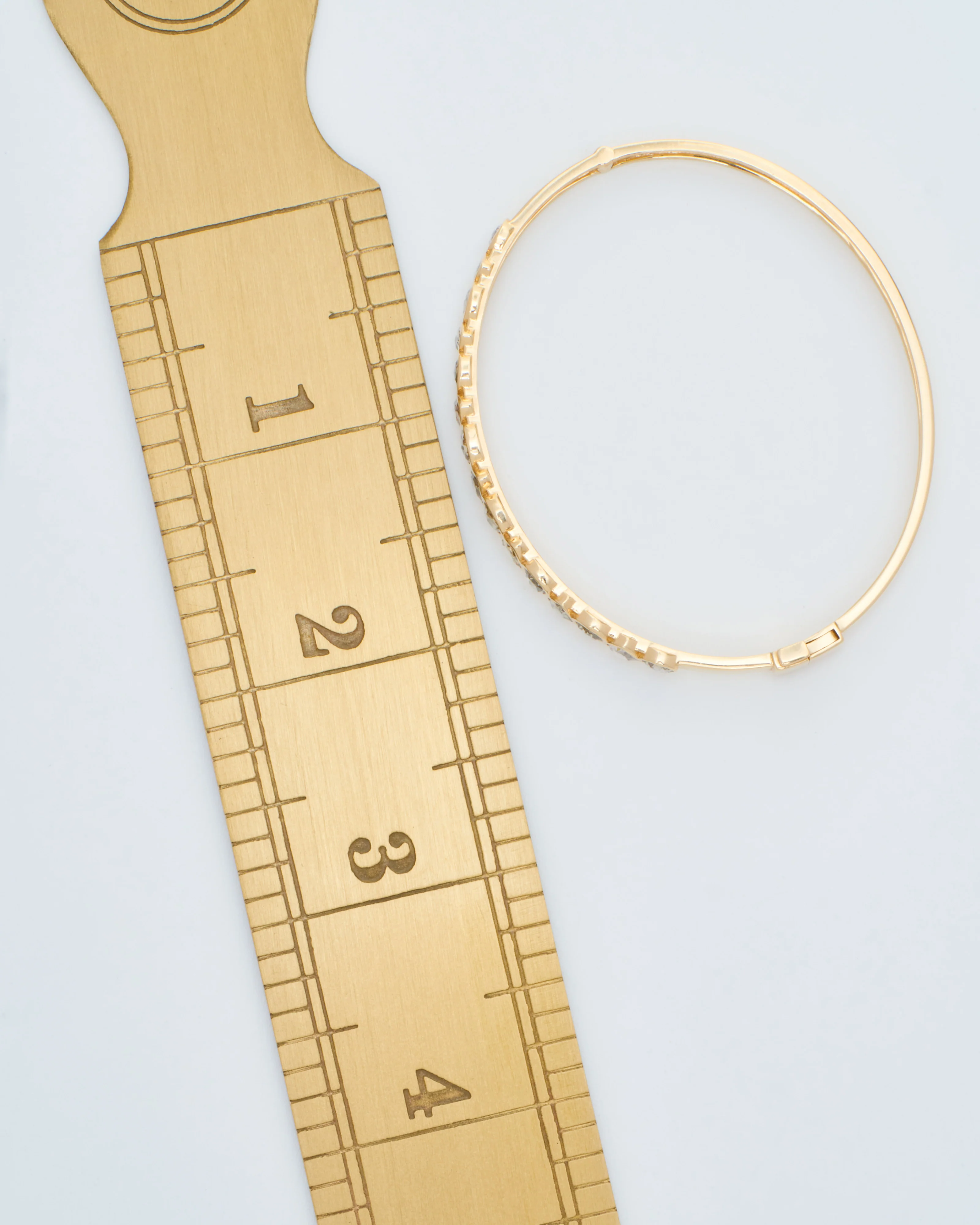 champagne diamonds bangle bracelet - Image 6