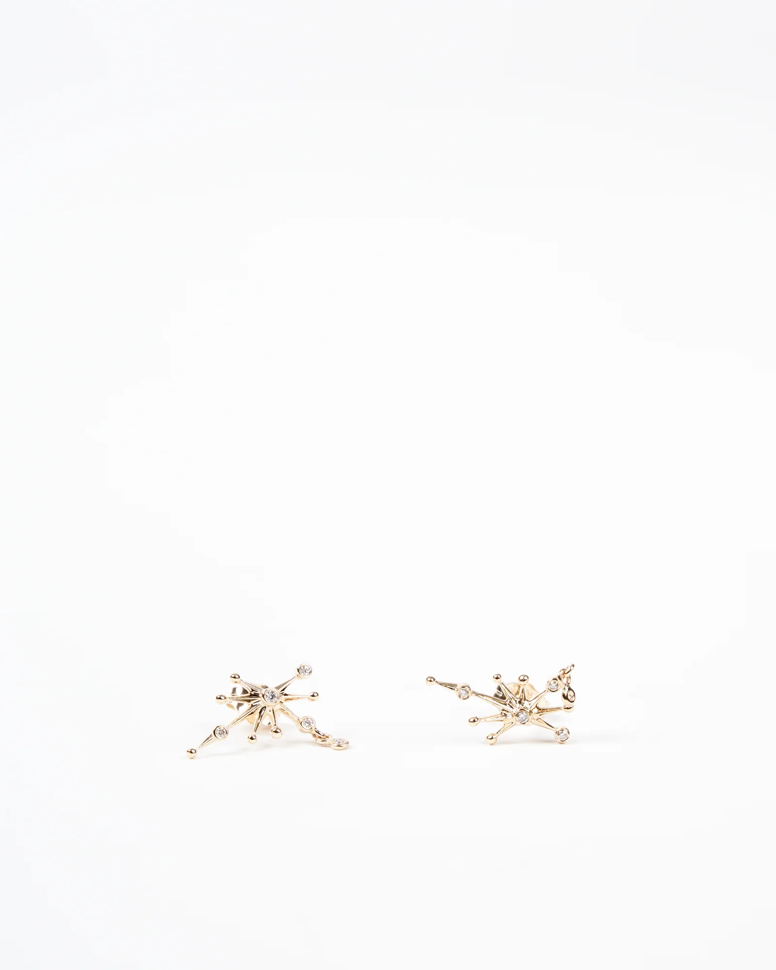 diamond constellation dangling earrings
