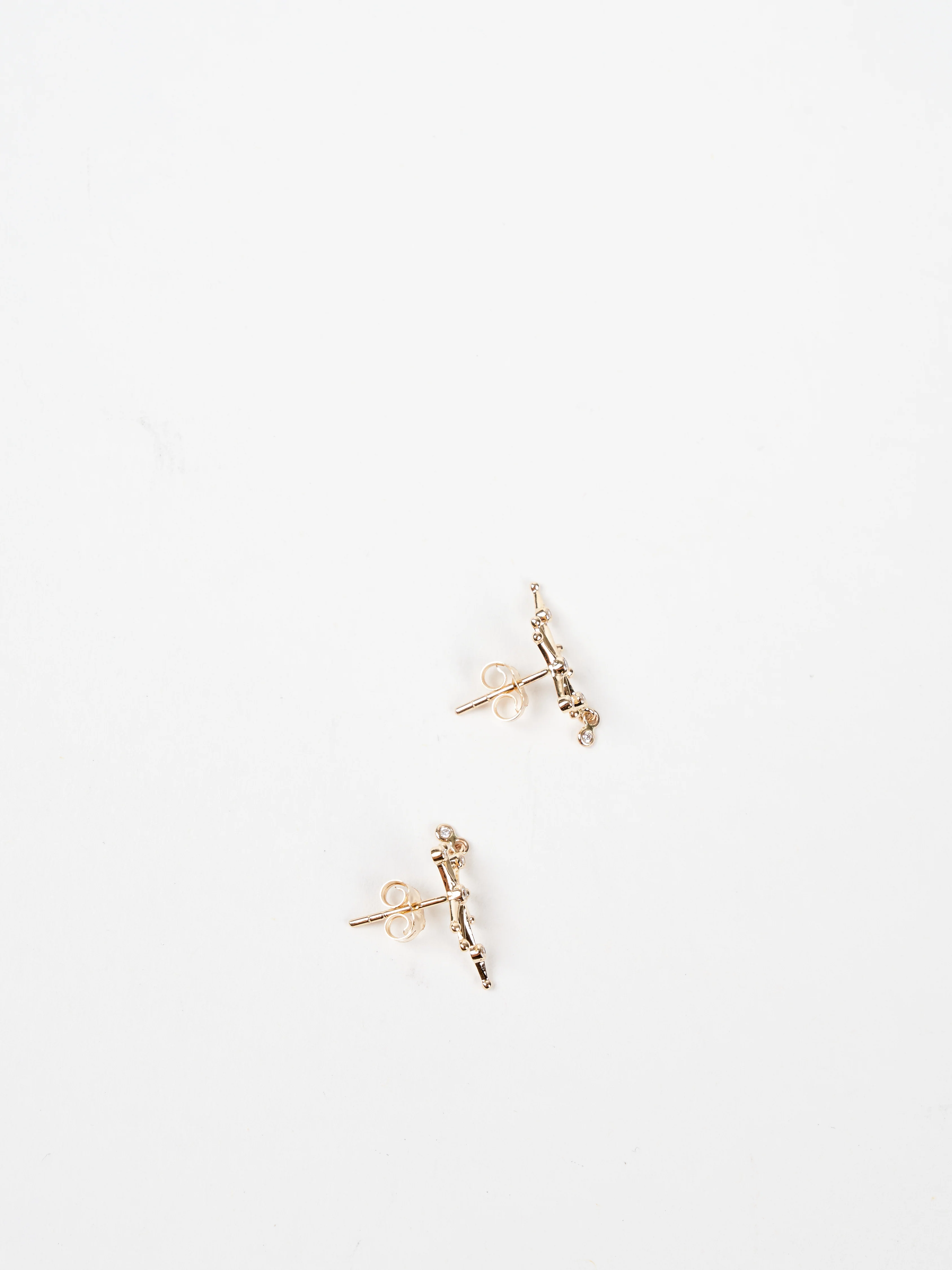 diamond constellation dangling earrings - Image 2