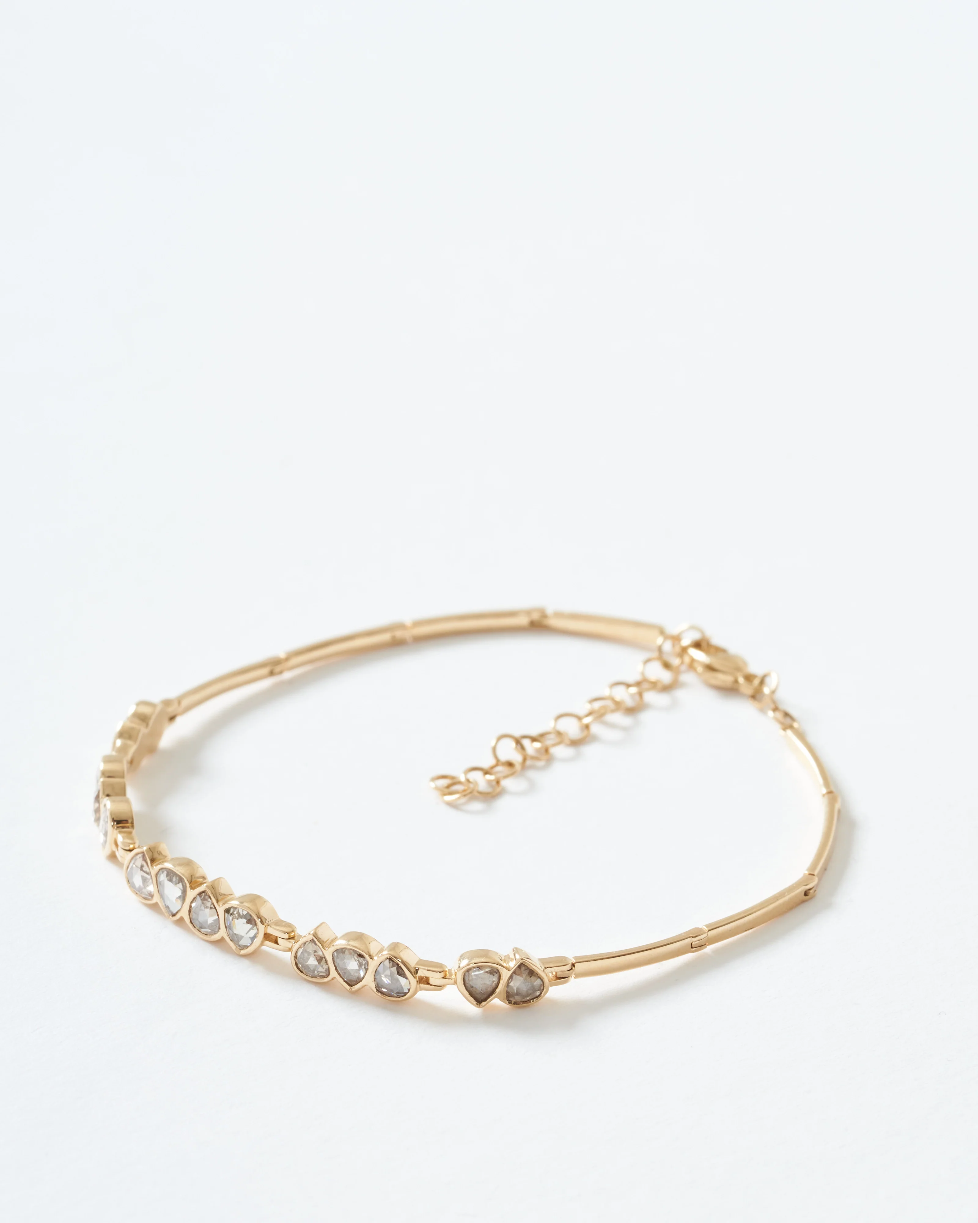 irregular grey diamond bracelet - Image 3