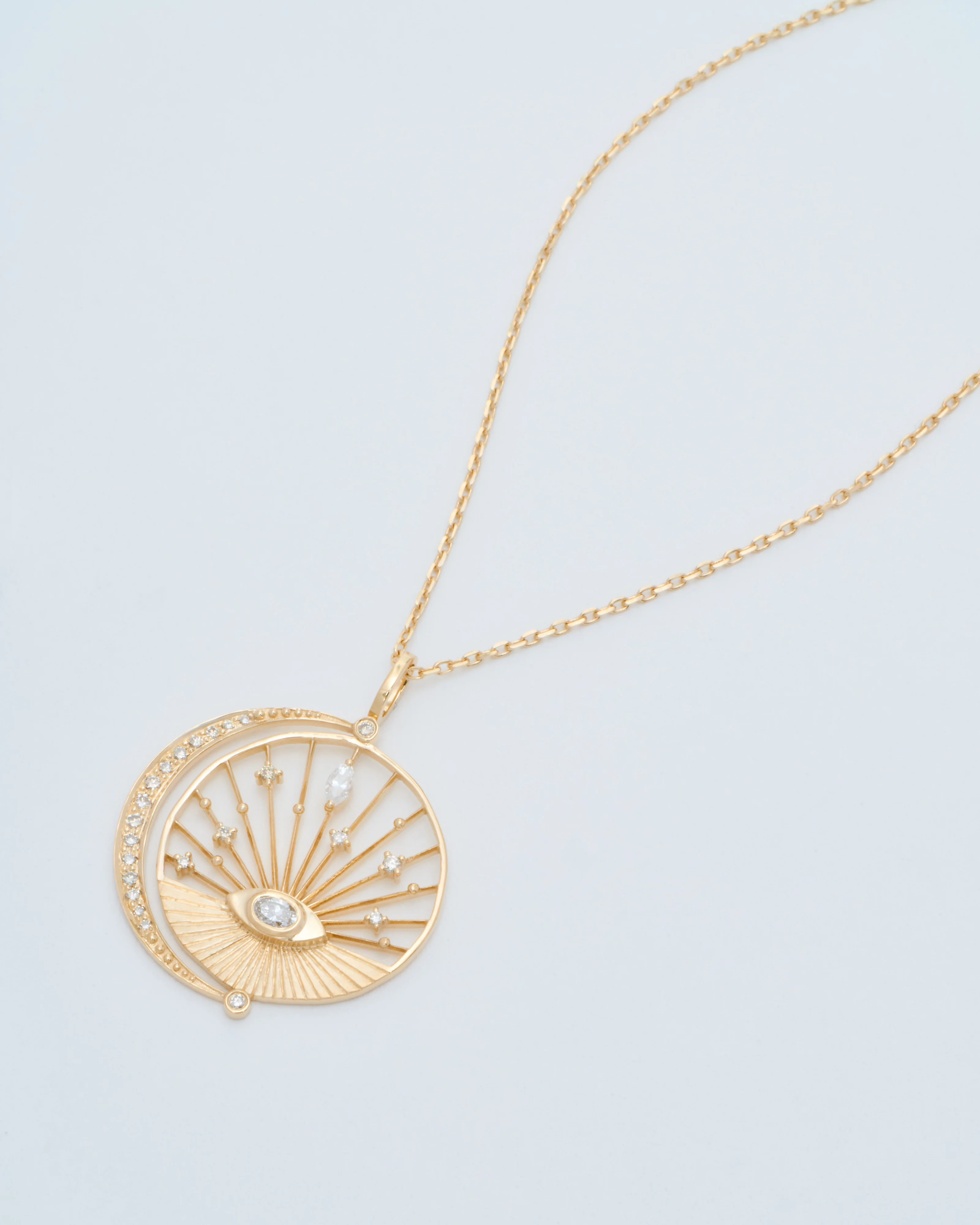 moon and sun open chain necklace - Image 3