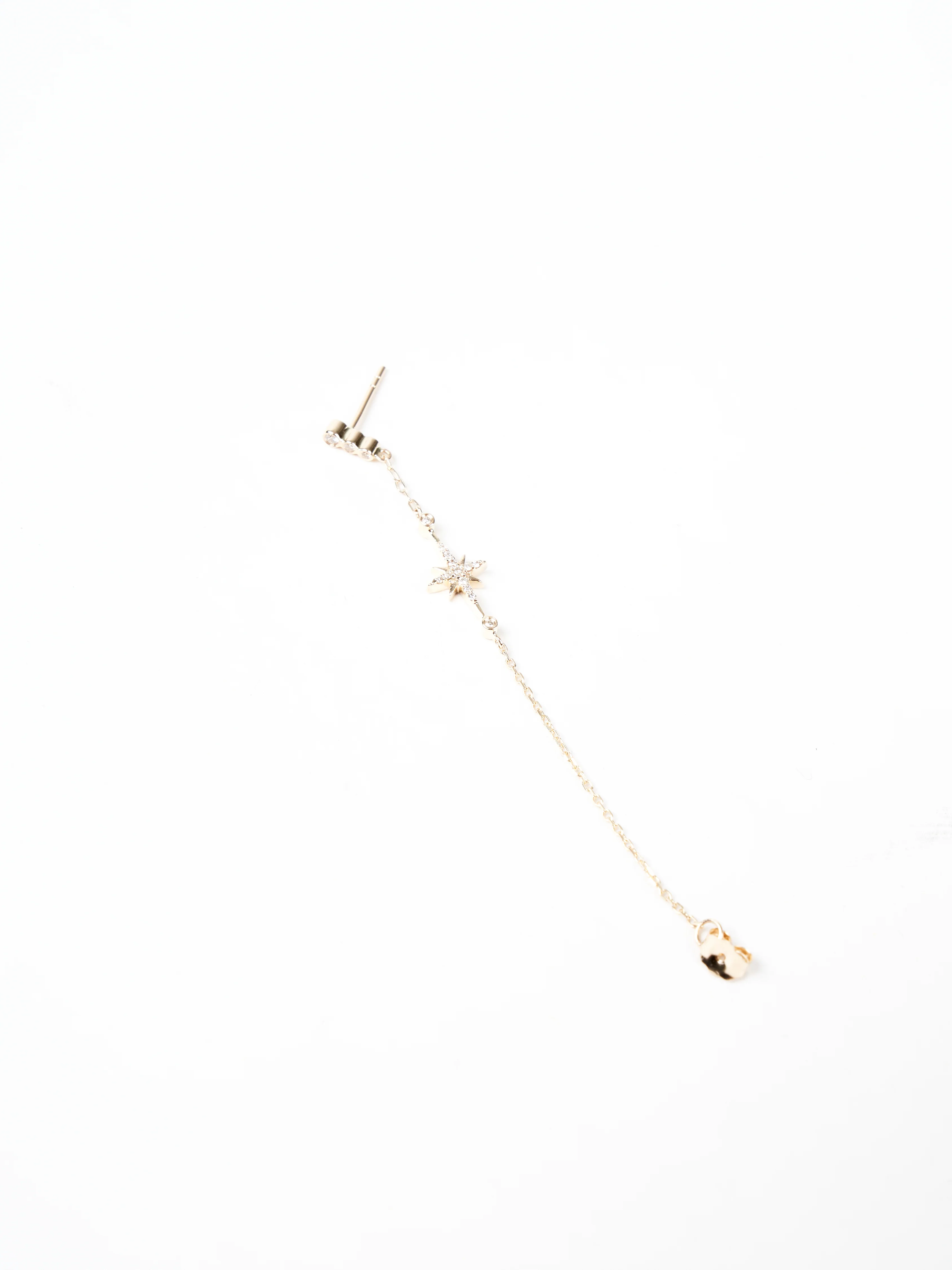 north star and diamond single earring - Image 2