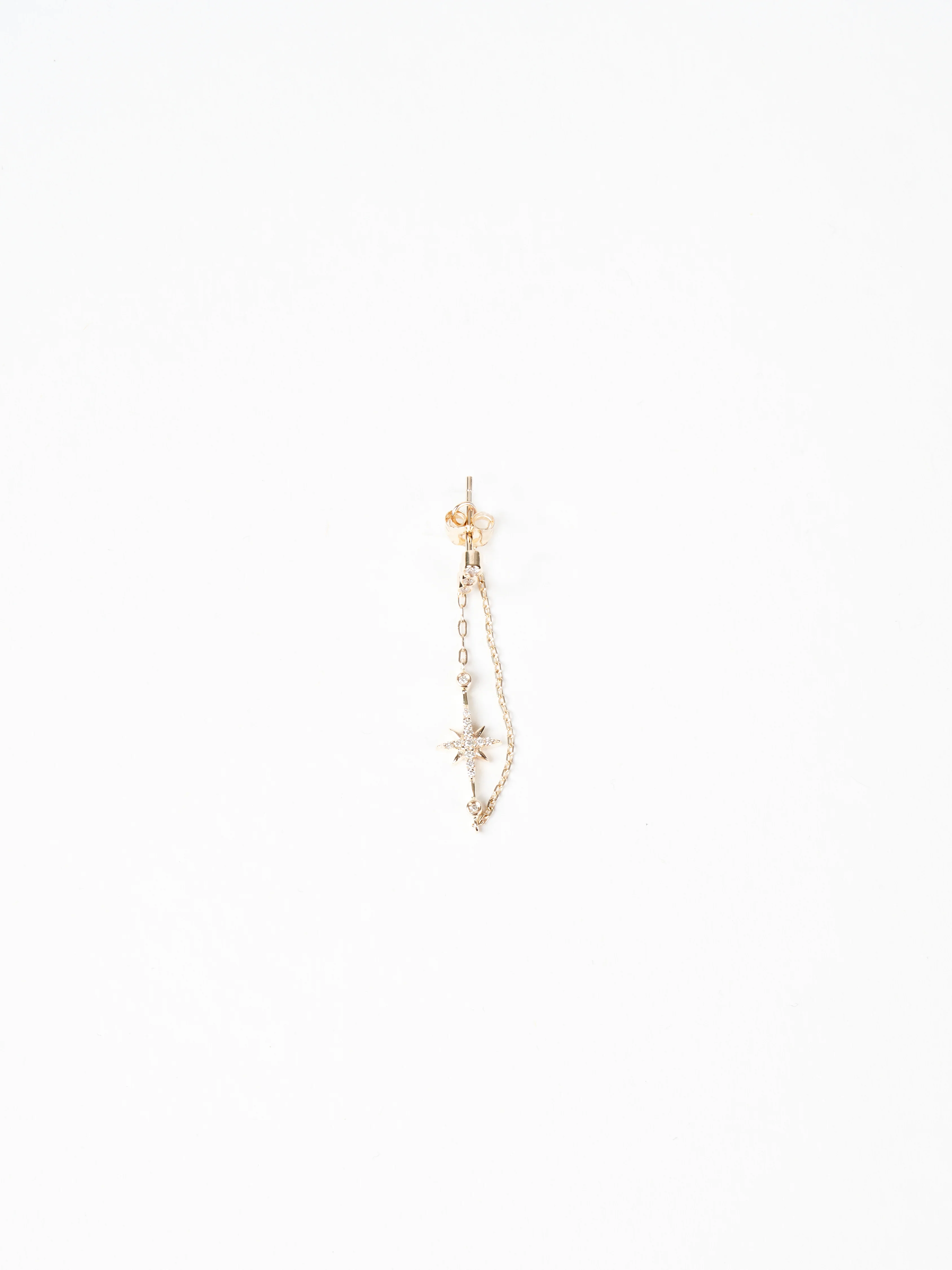 north star and diamond single earring - Image 3