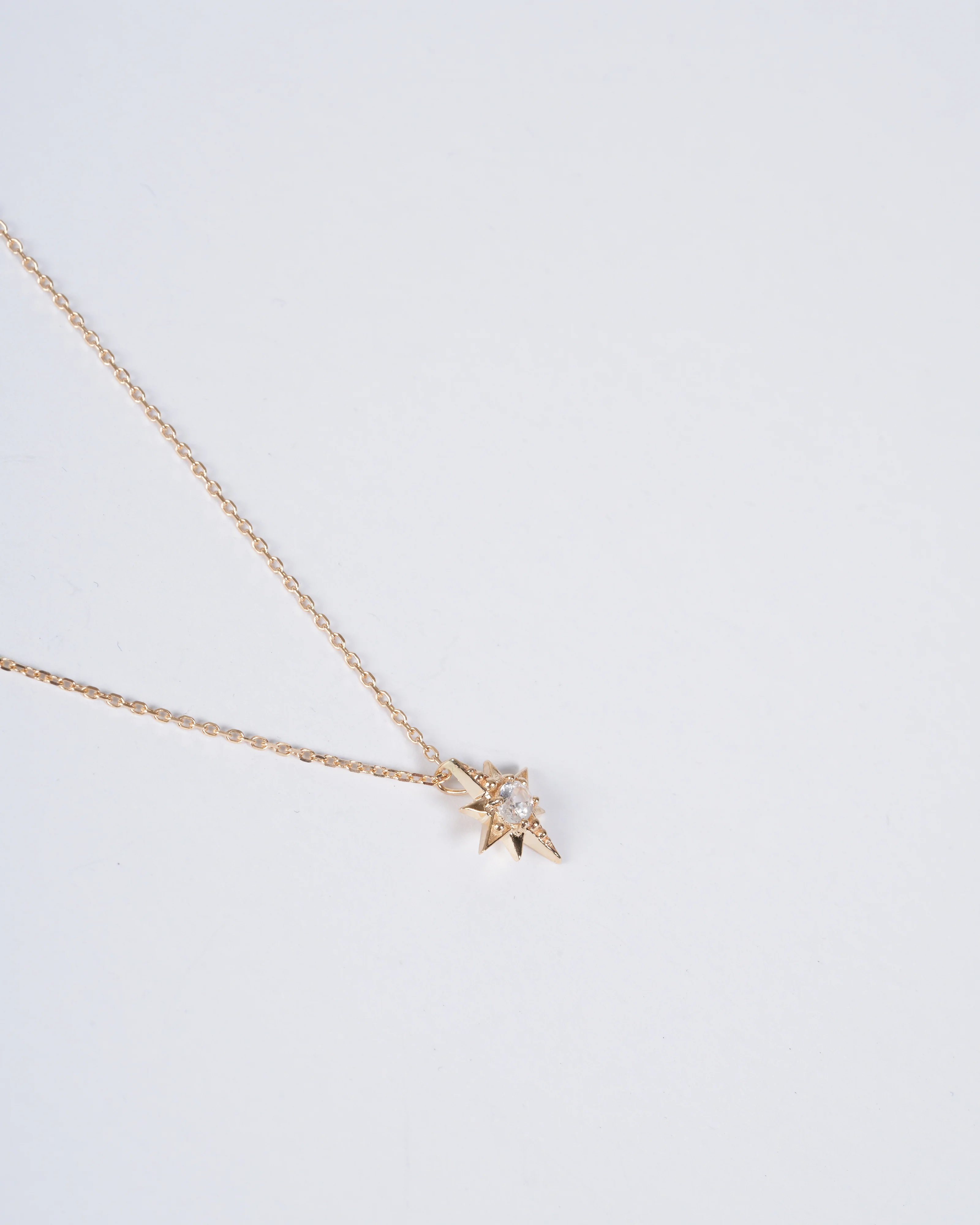 north star sapphire necklace - gold and stone - Image 3