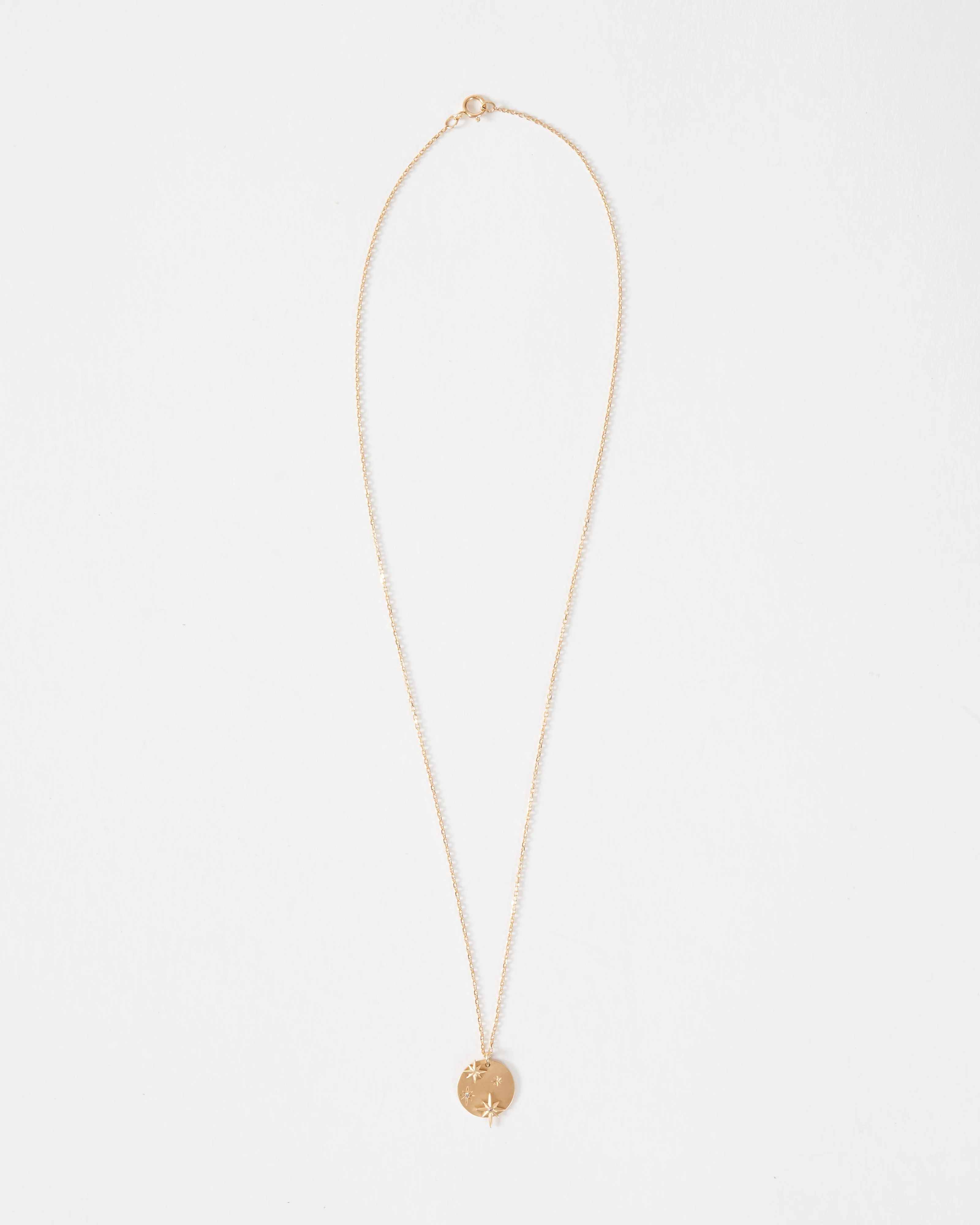 star and diamonds medallion necklace - Image 3