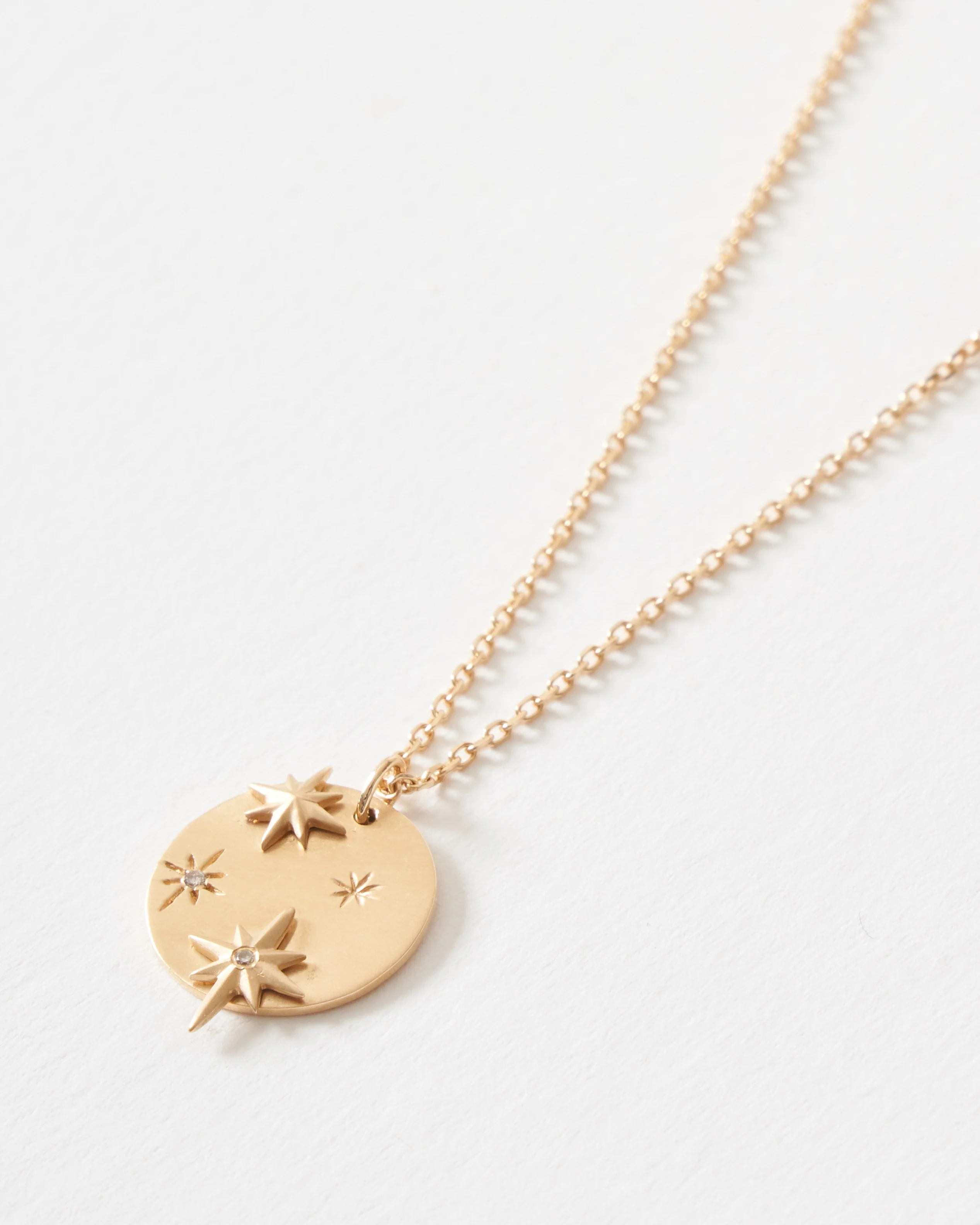 star and diamonds medallion necklace - Image 4