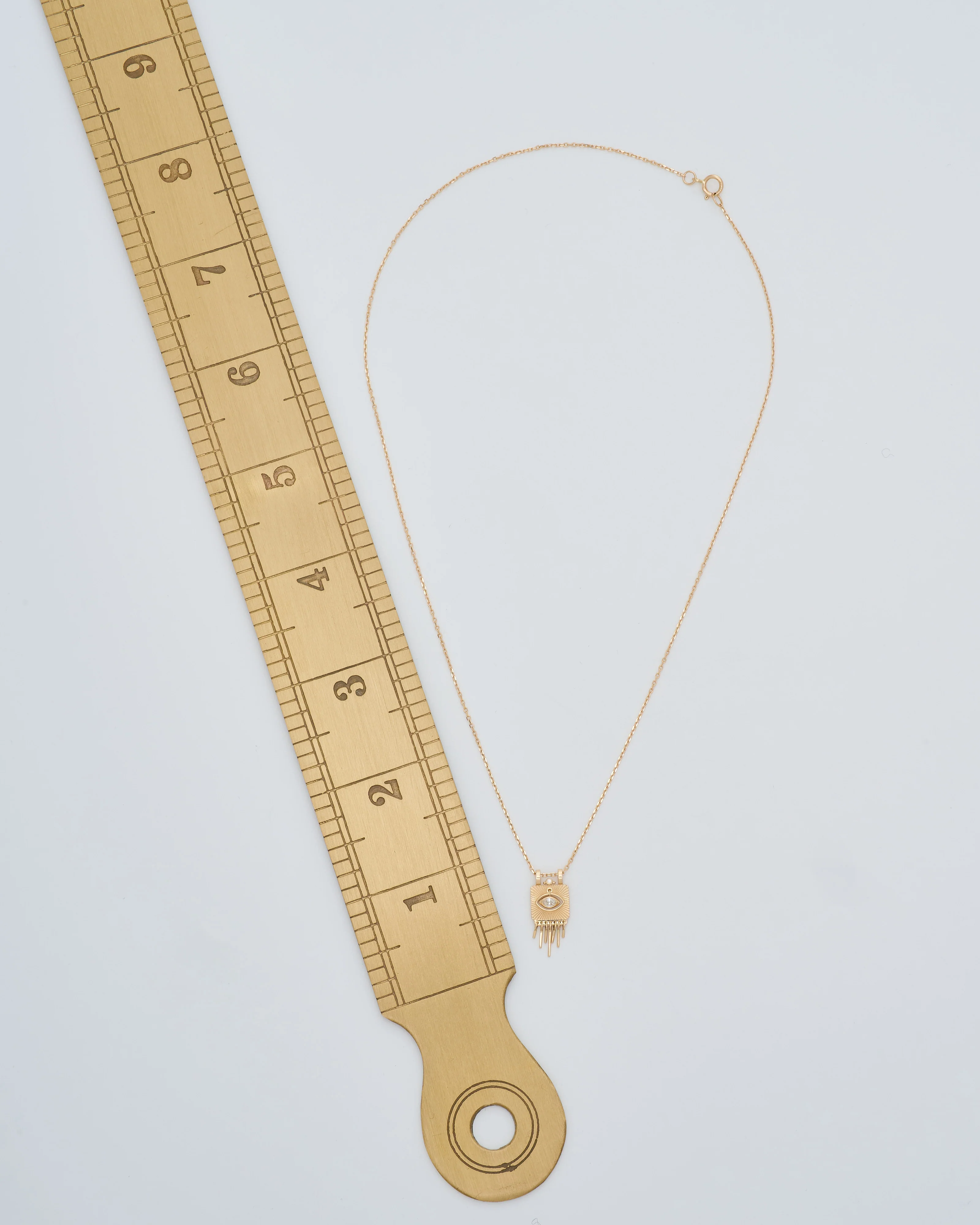 sunbeams gold plate with diamond eye necklace - Image 7