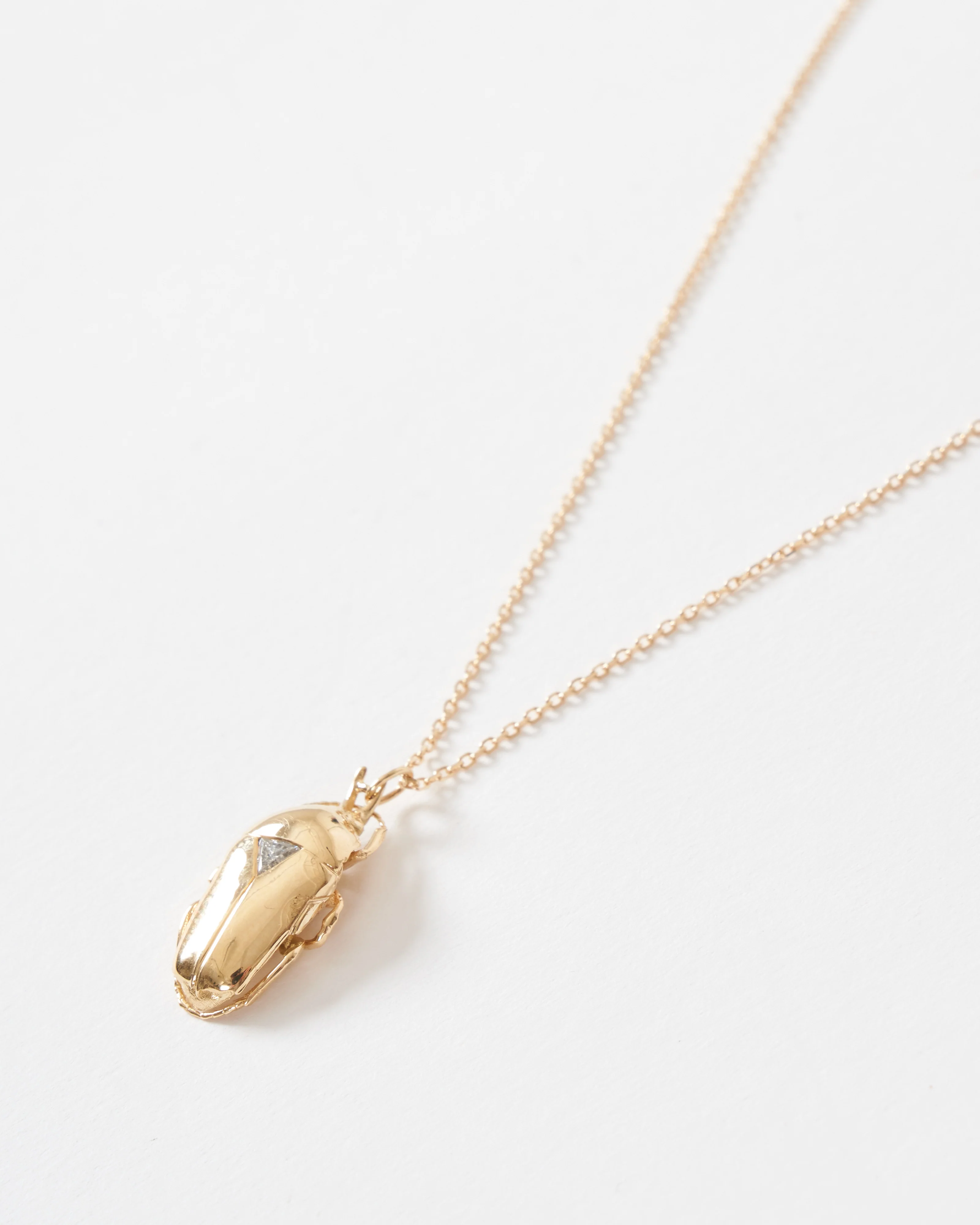 trillion diamond king scarab necklace - Image 4