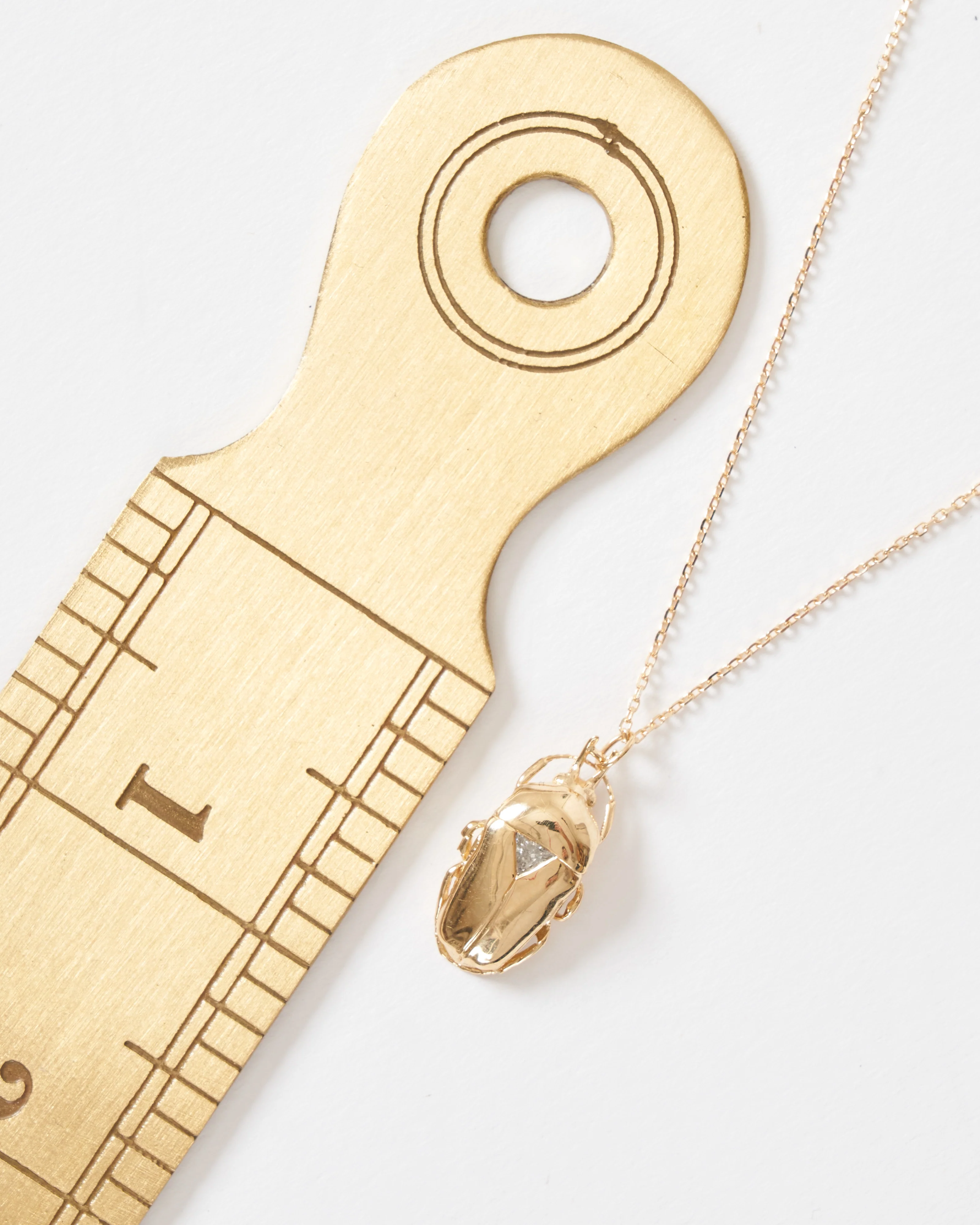 trillion diamond king scarab necklace - Image 5