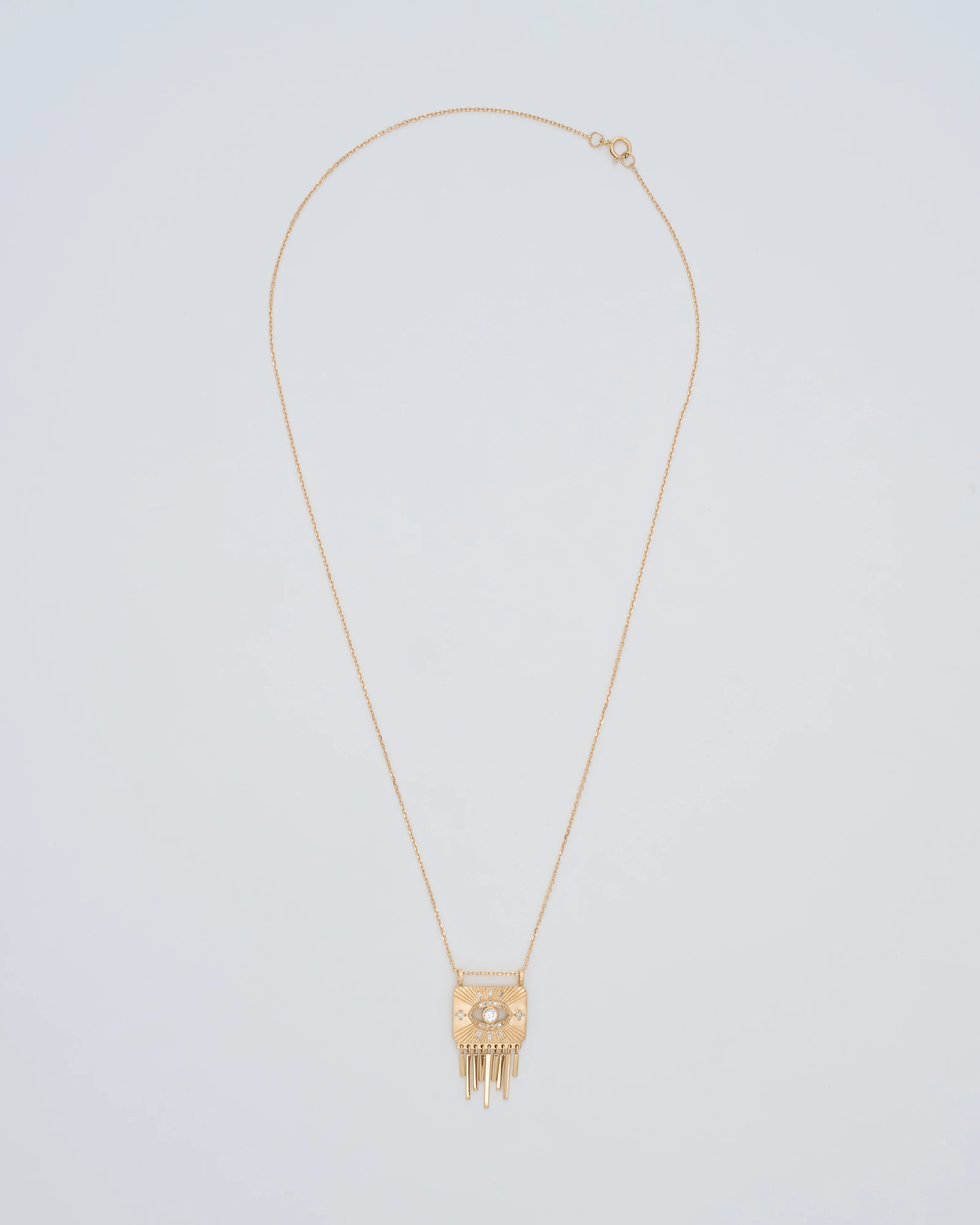 white sapphire eye plate necklace - Image 6
