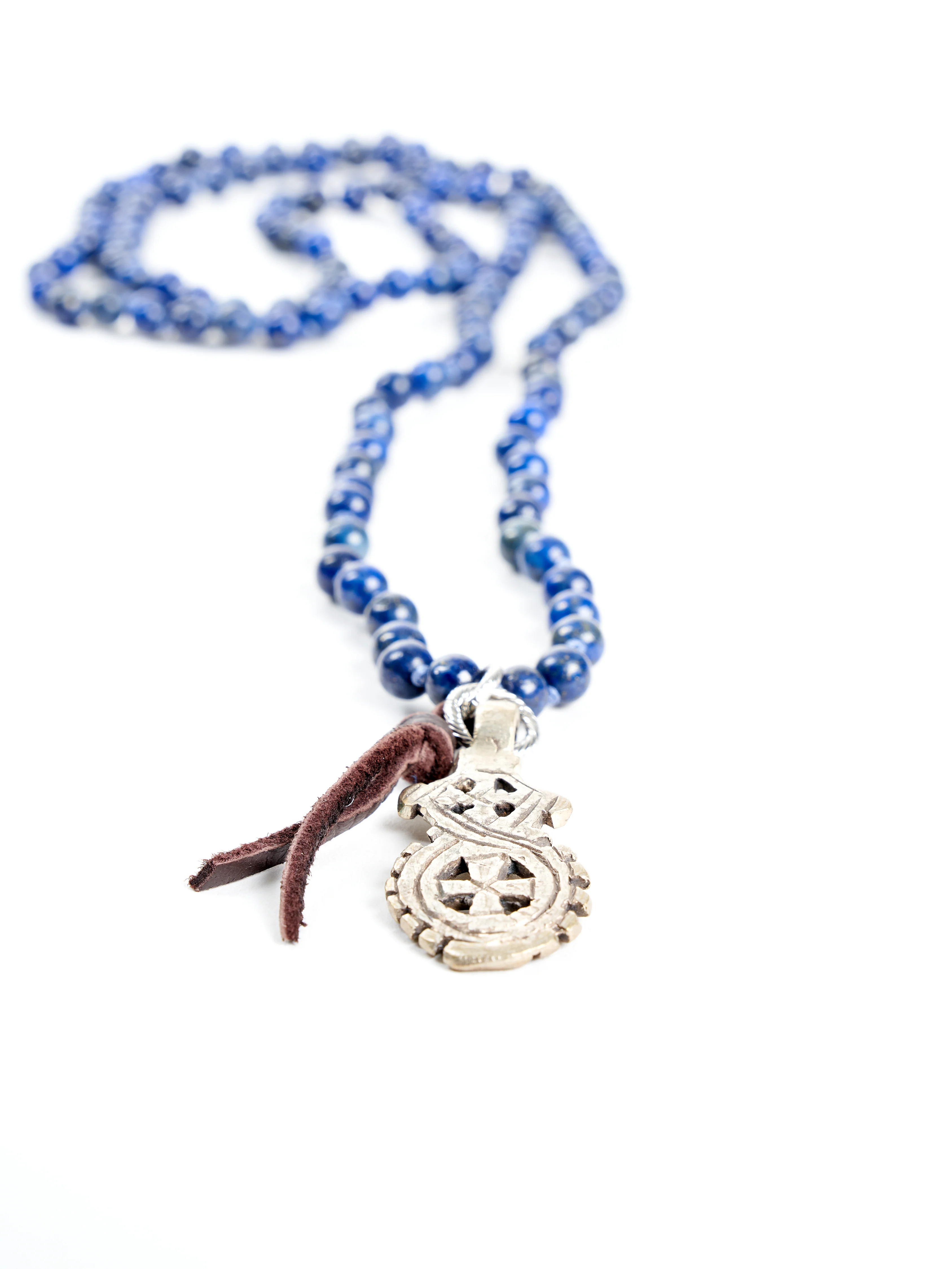 lapis beaded necklace - Image 2
