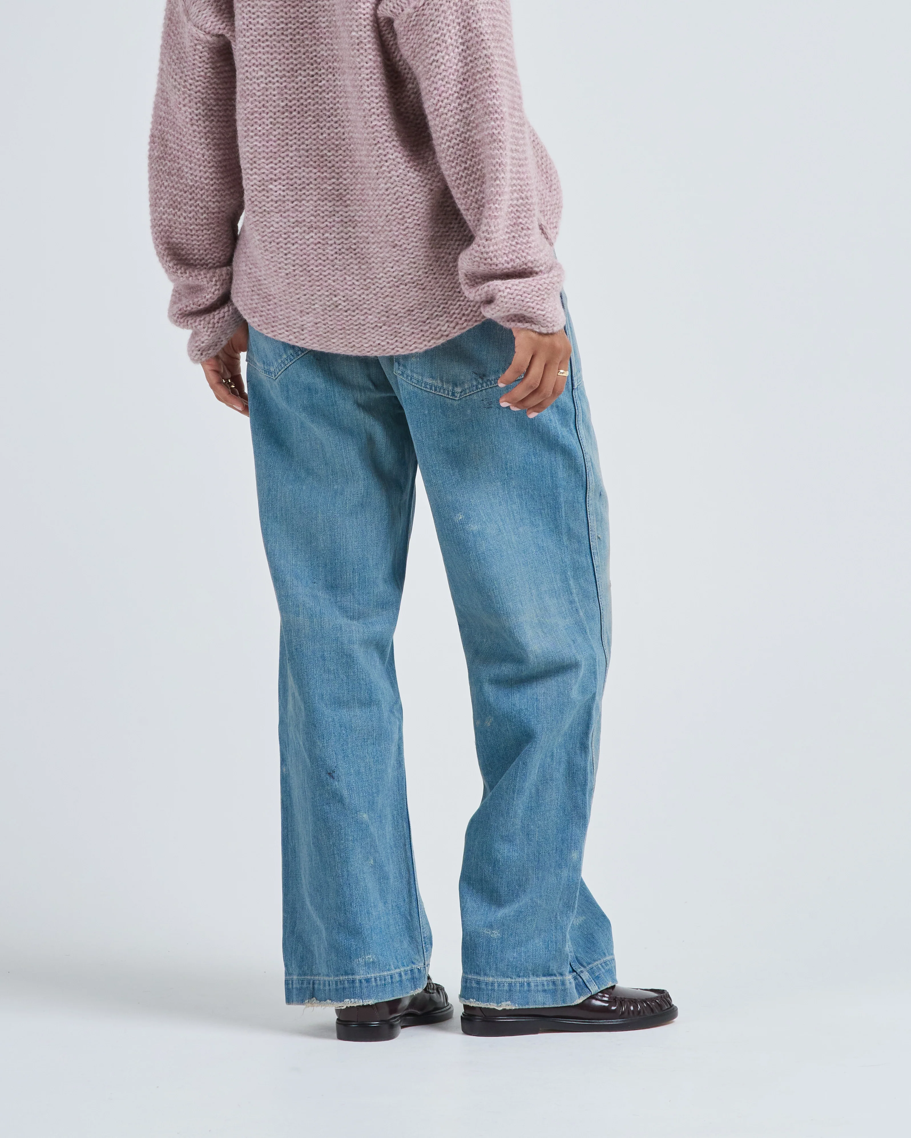 army style denim trouser regular - Image 3