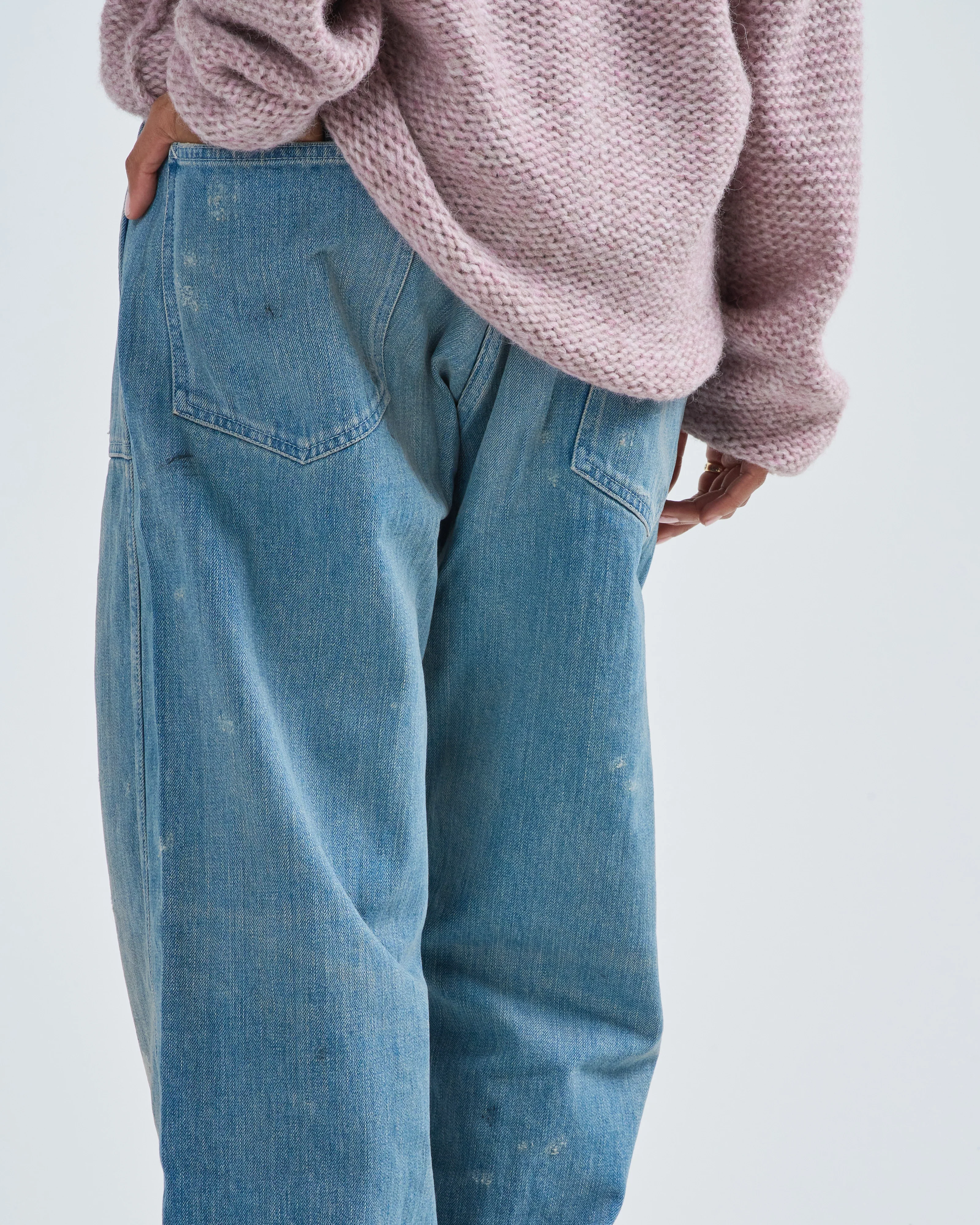 army style denim trouser regular - Image 5